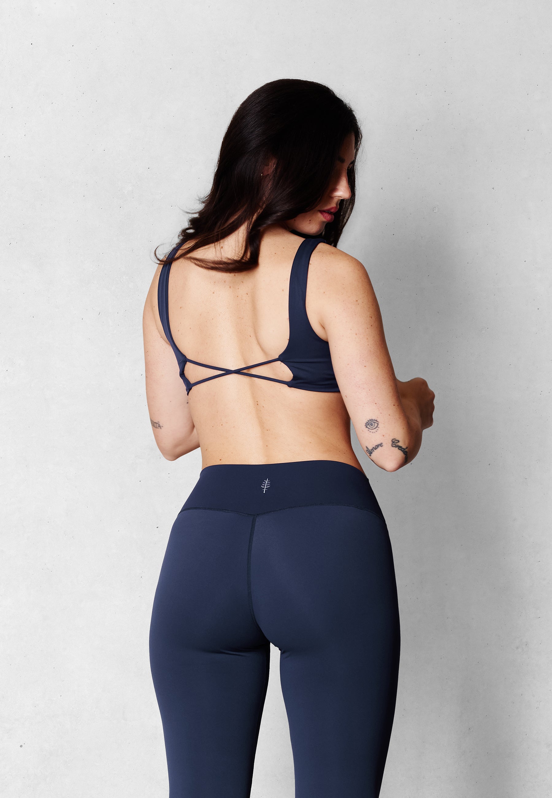 Twisted Refined Bra - Teal Blue