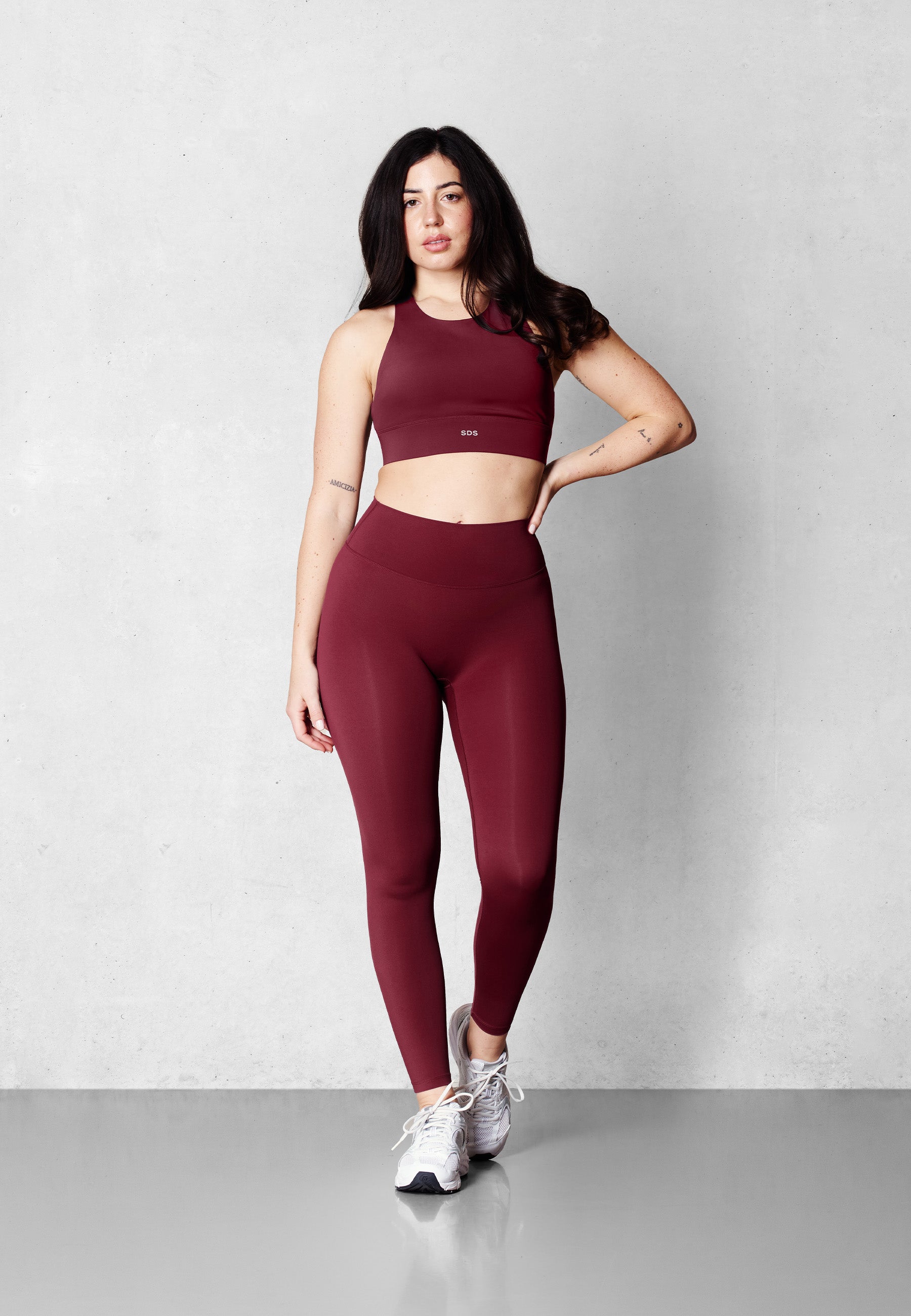 V-Shape Tights - Merlot