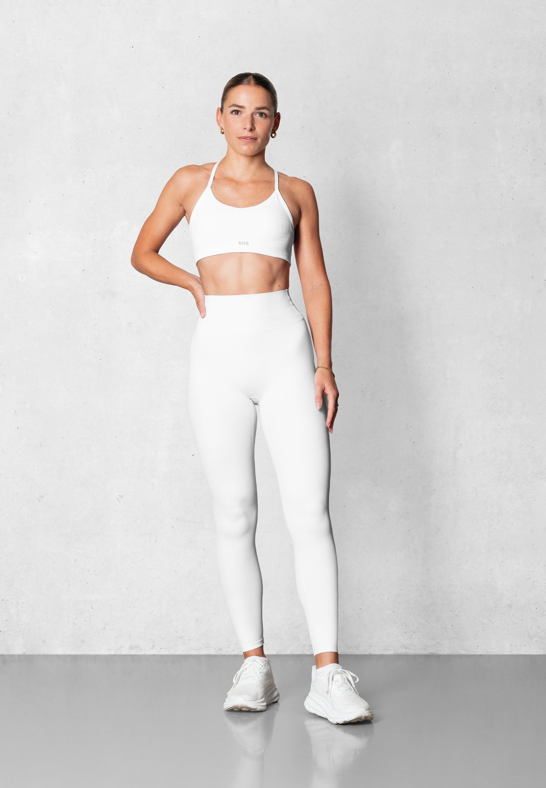 V-Shape Tights - White - Impact Fabric