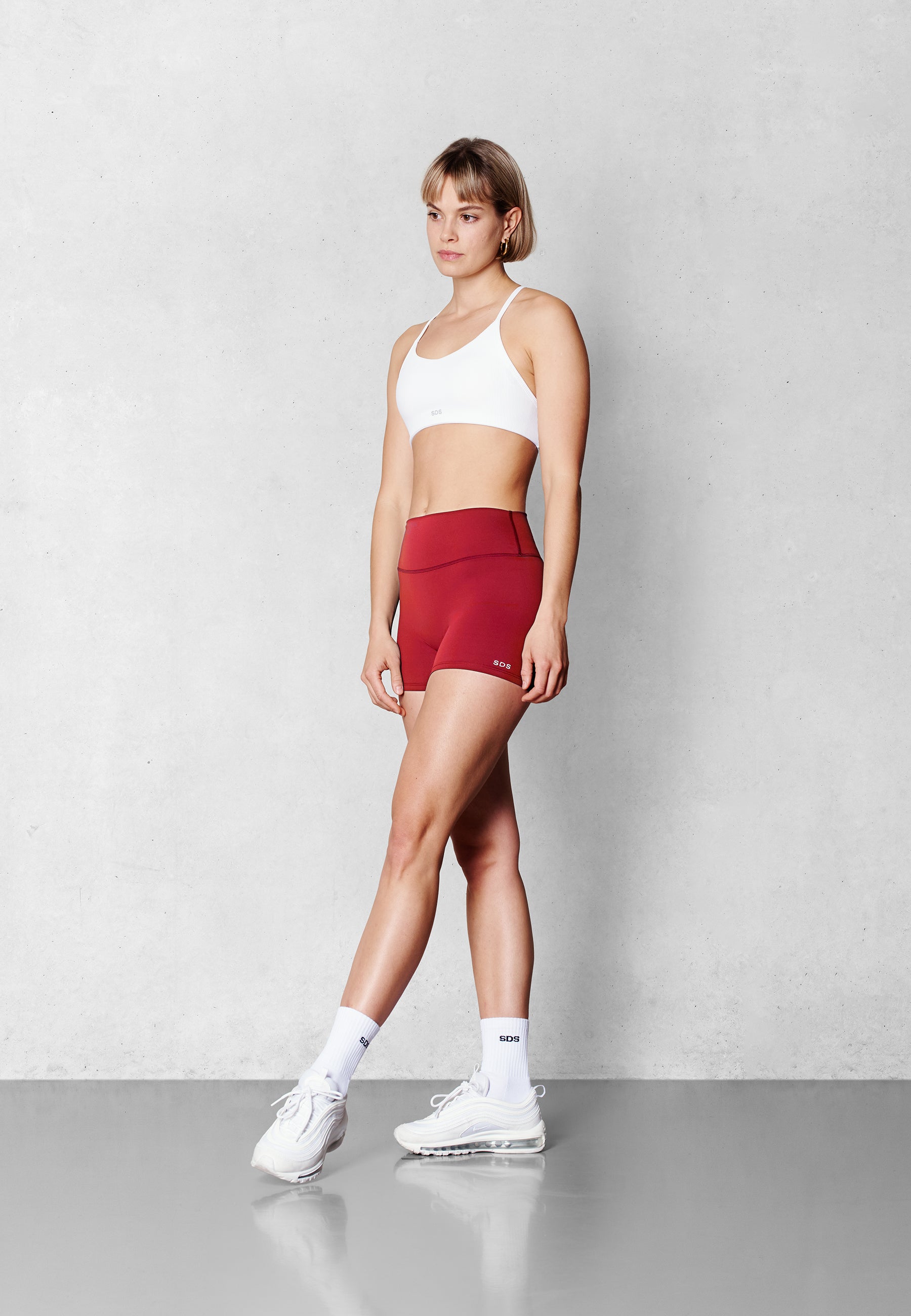 Booty Shorts Midlength - Spicy Red