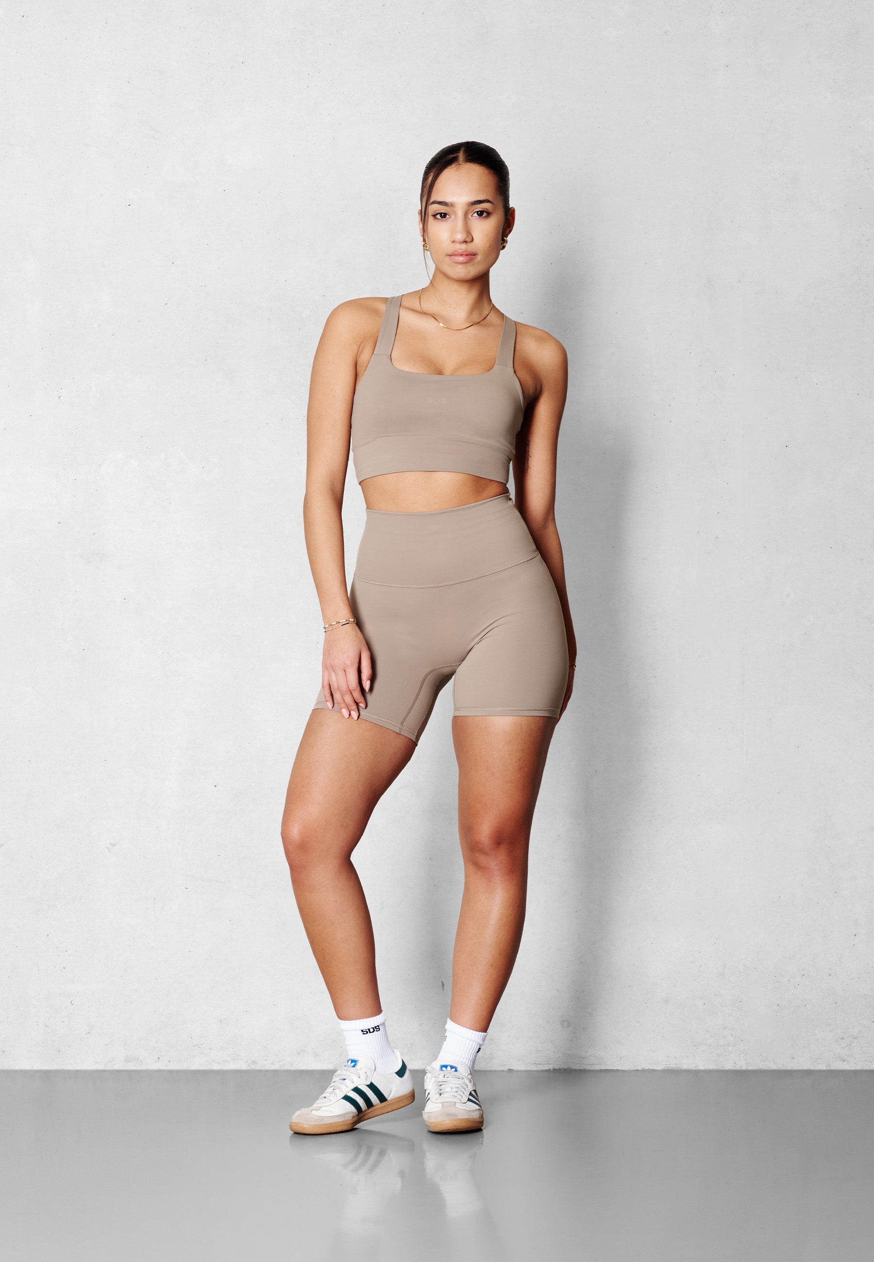 Biker Shorts mid length V3 - Affogato