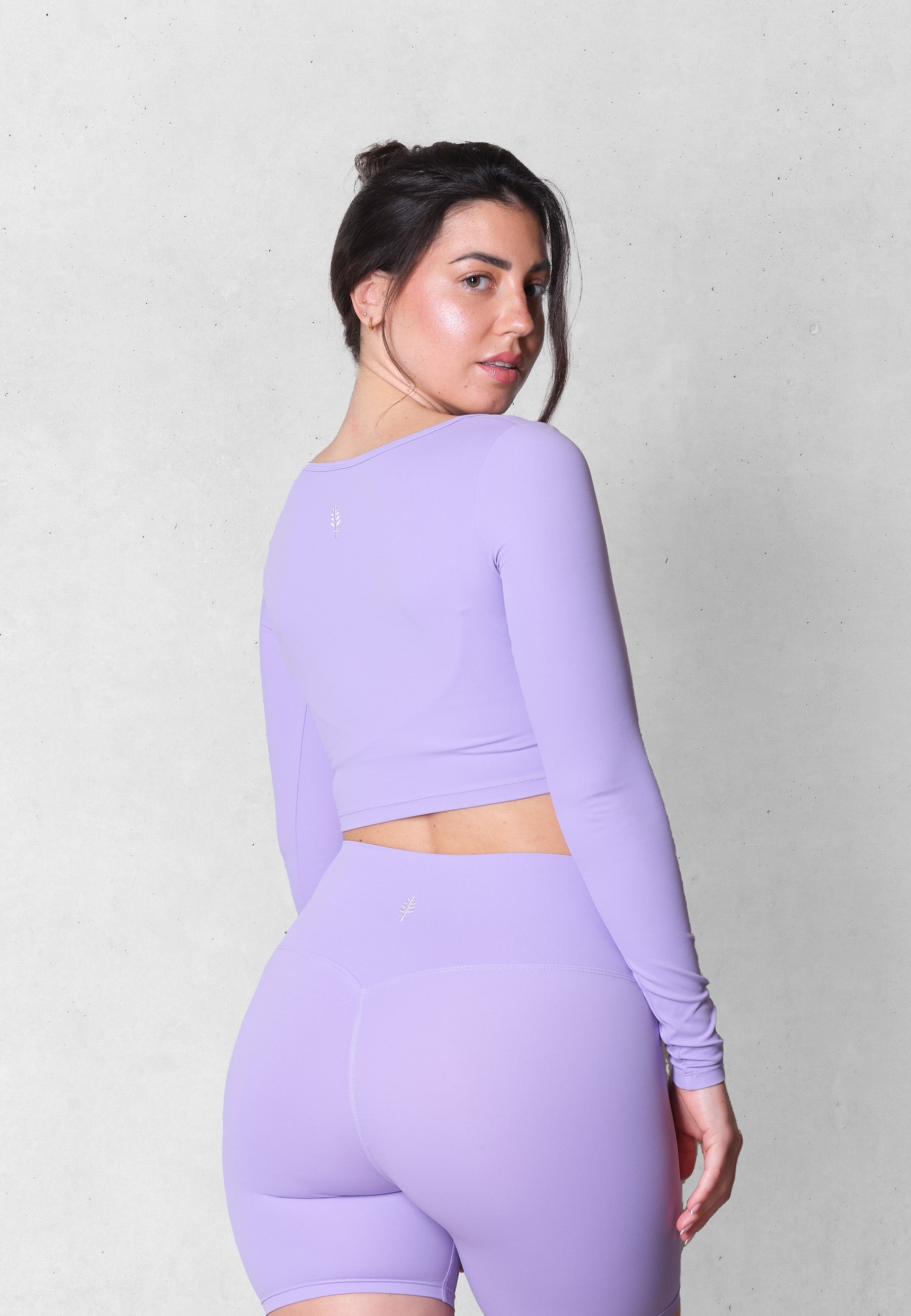 Elegance wide neck Long Sleeve - Purple Dreams