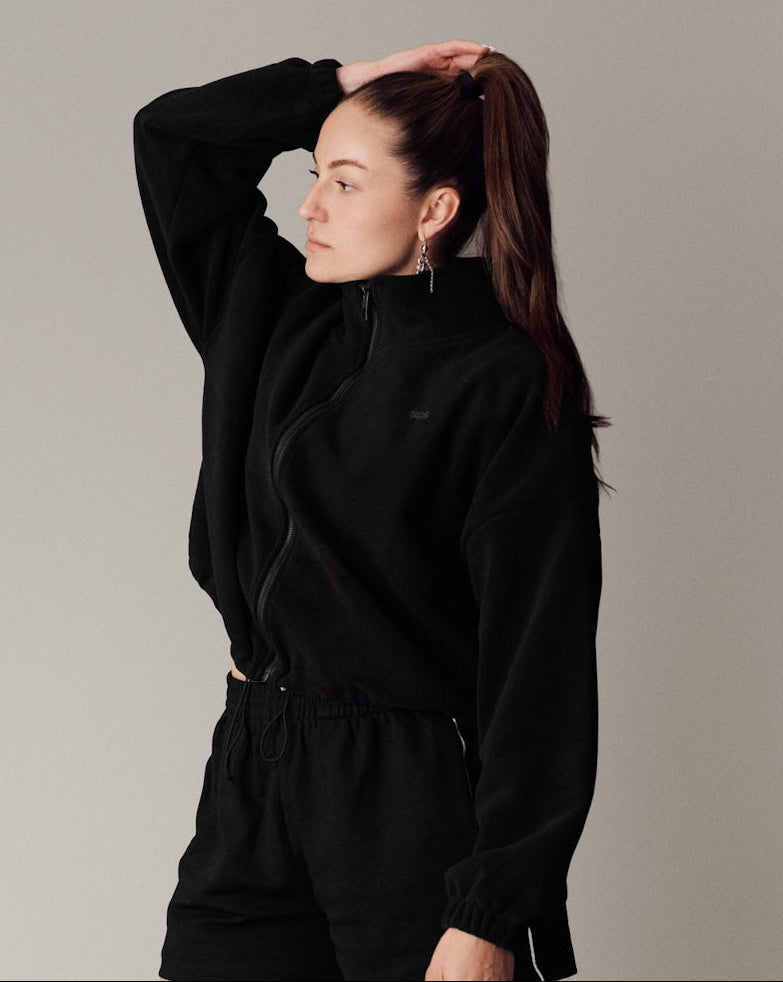Soft Fleece Jacket -Black