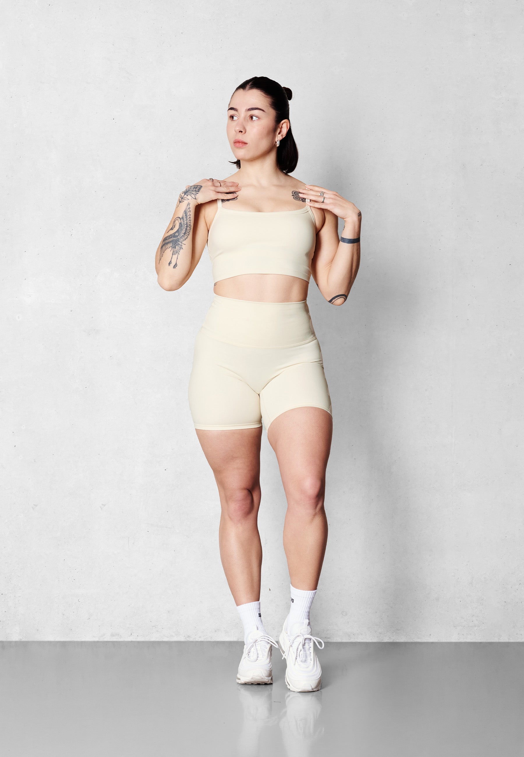 V2 Cropped Tank - Meringue