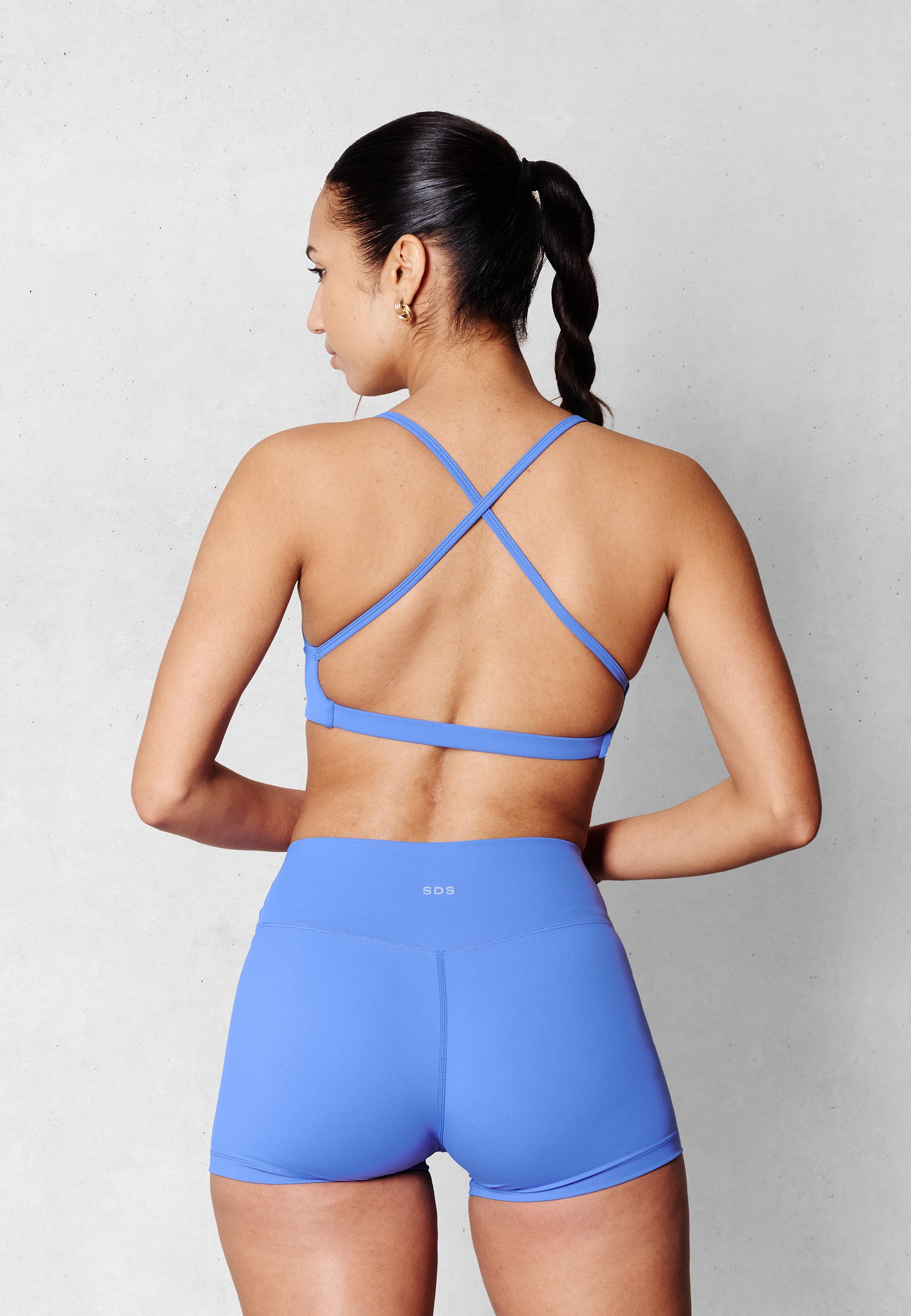 Hybrid cross over Bra - Sky Blue