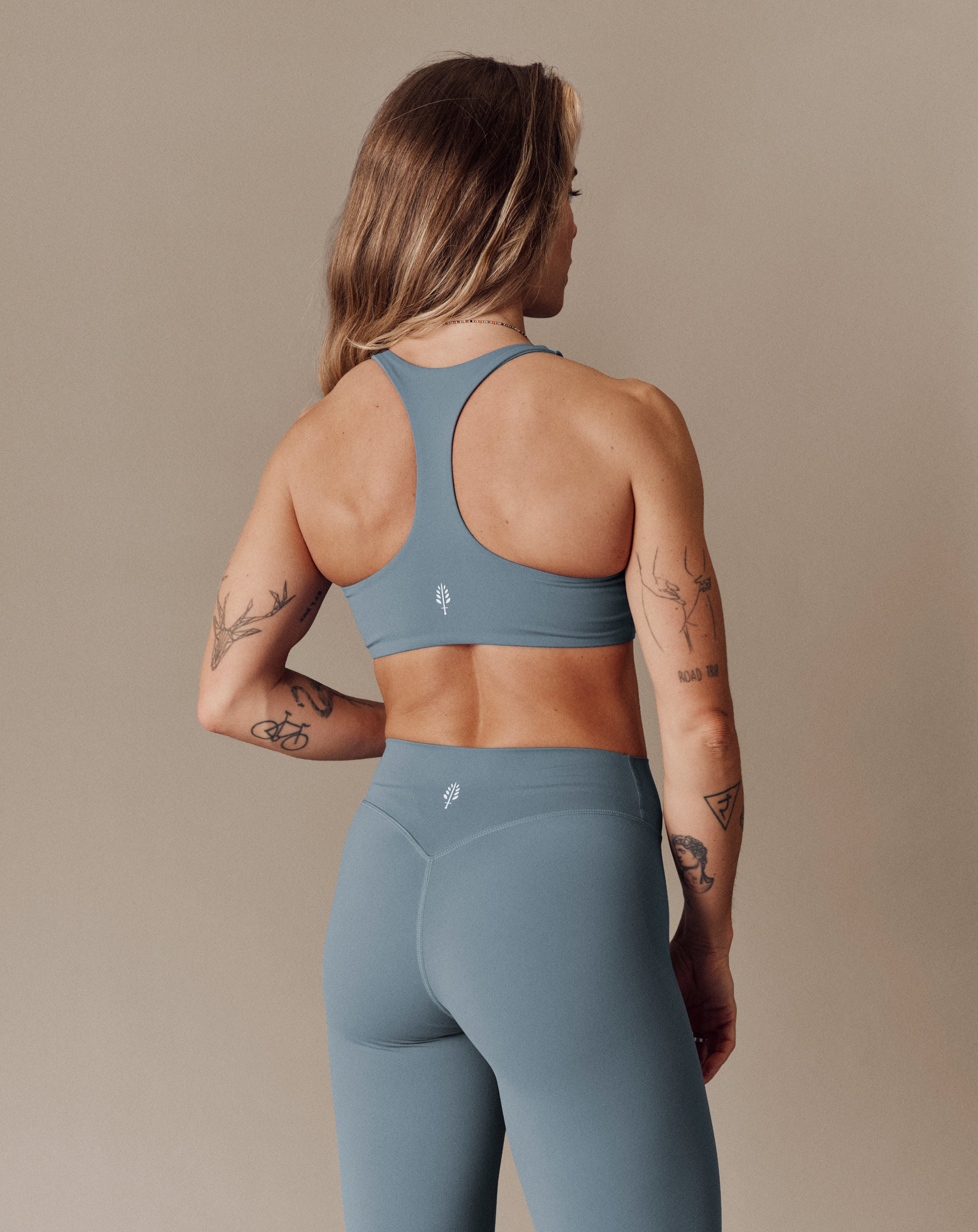 SculptFlex Leggings - Extra V-Shape High Waist - Stone Blue