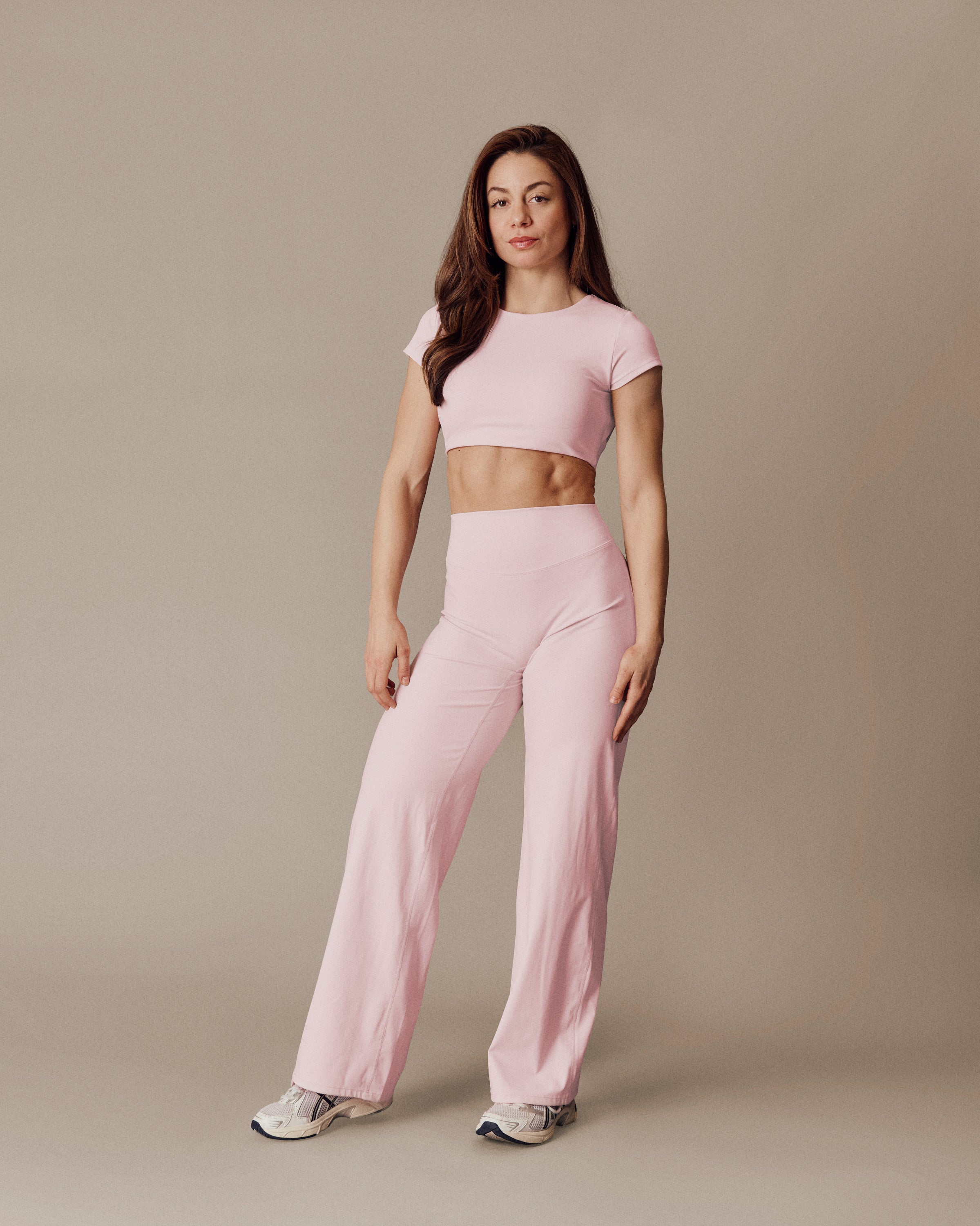 Open Back Short Sleeve SculptFlex - Soft Rose
