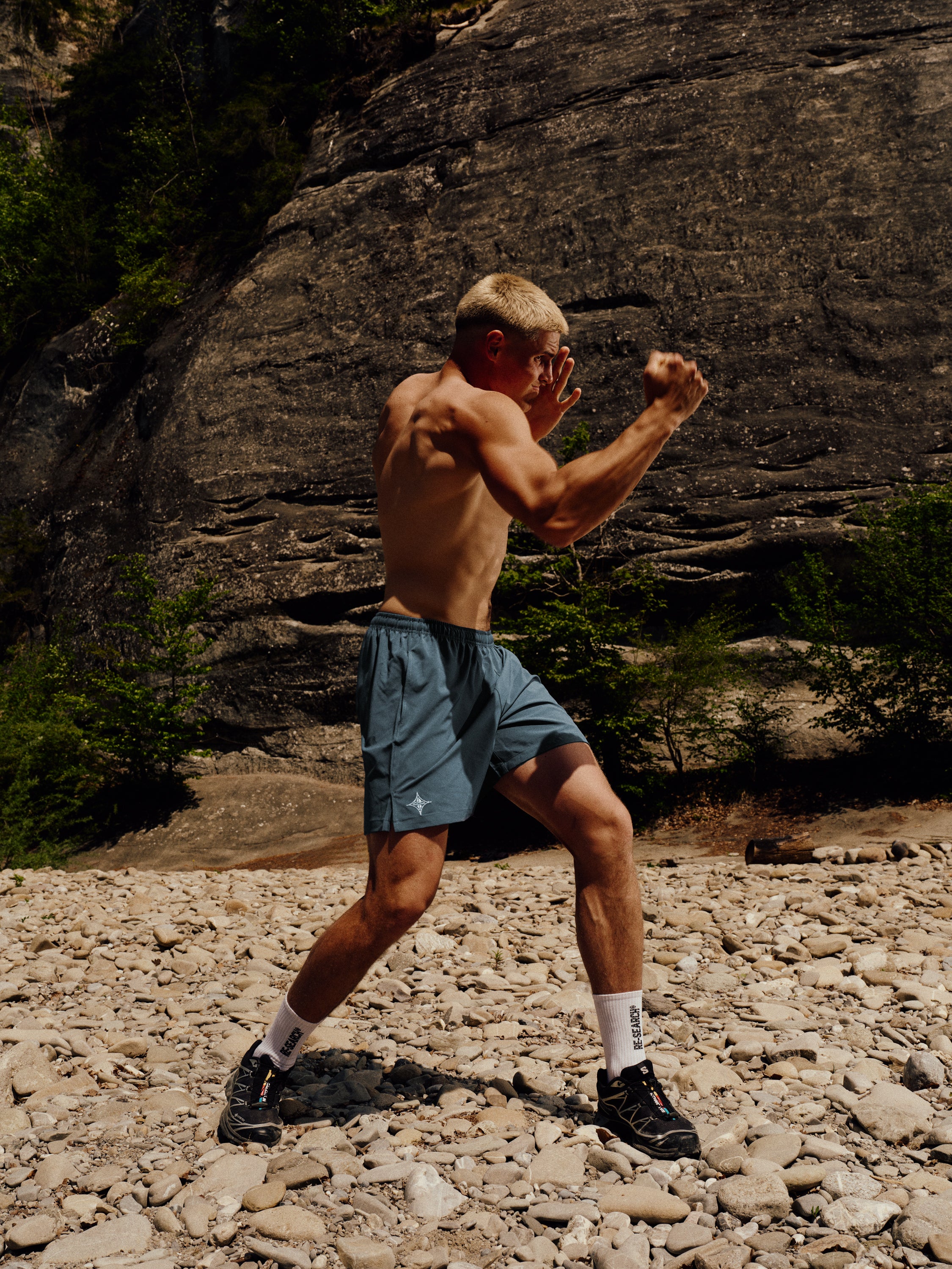Training Shorts - Faded Blue