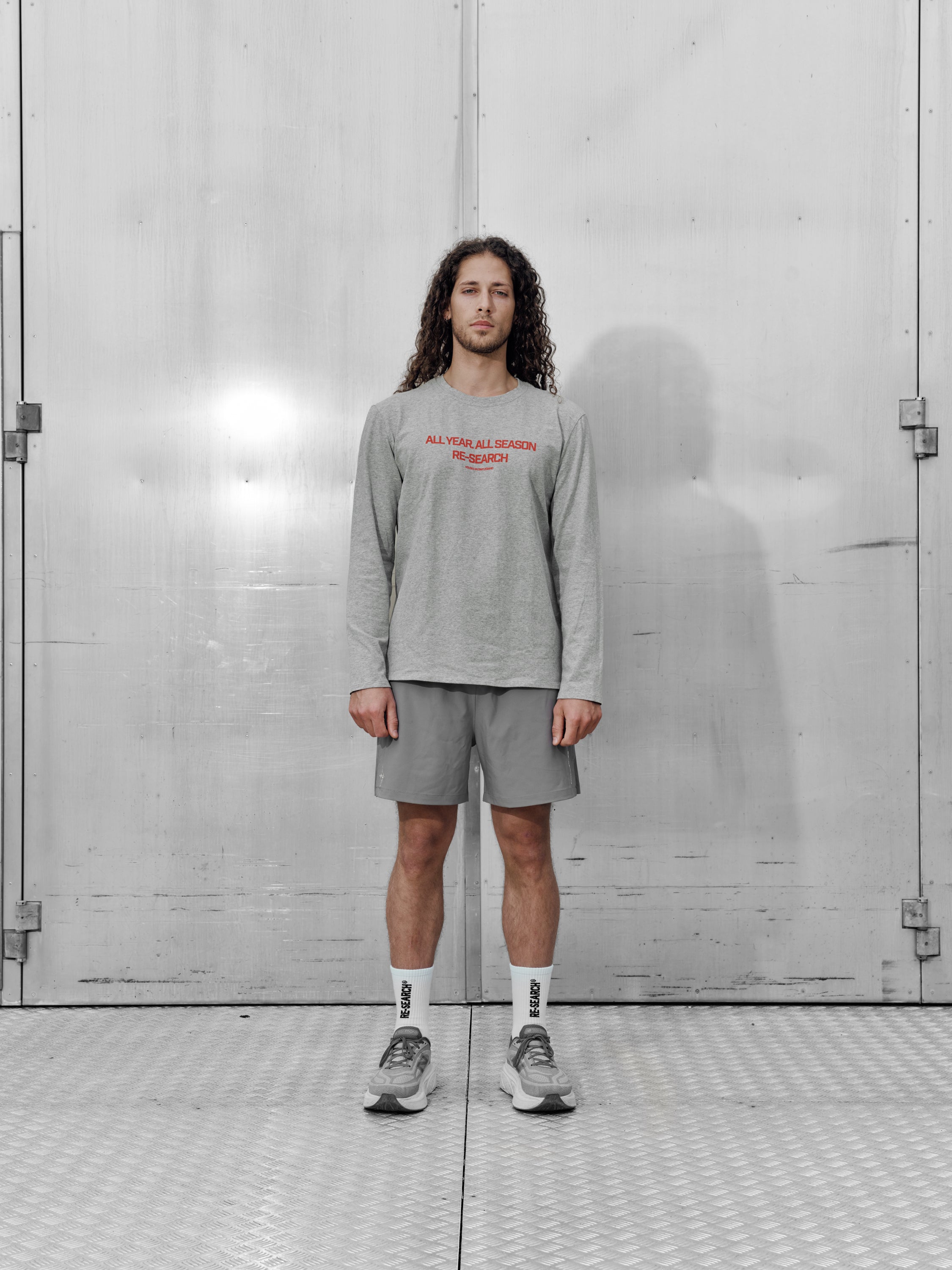 All Year Longline - Grey and Red