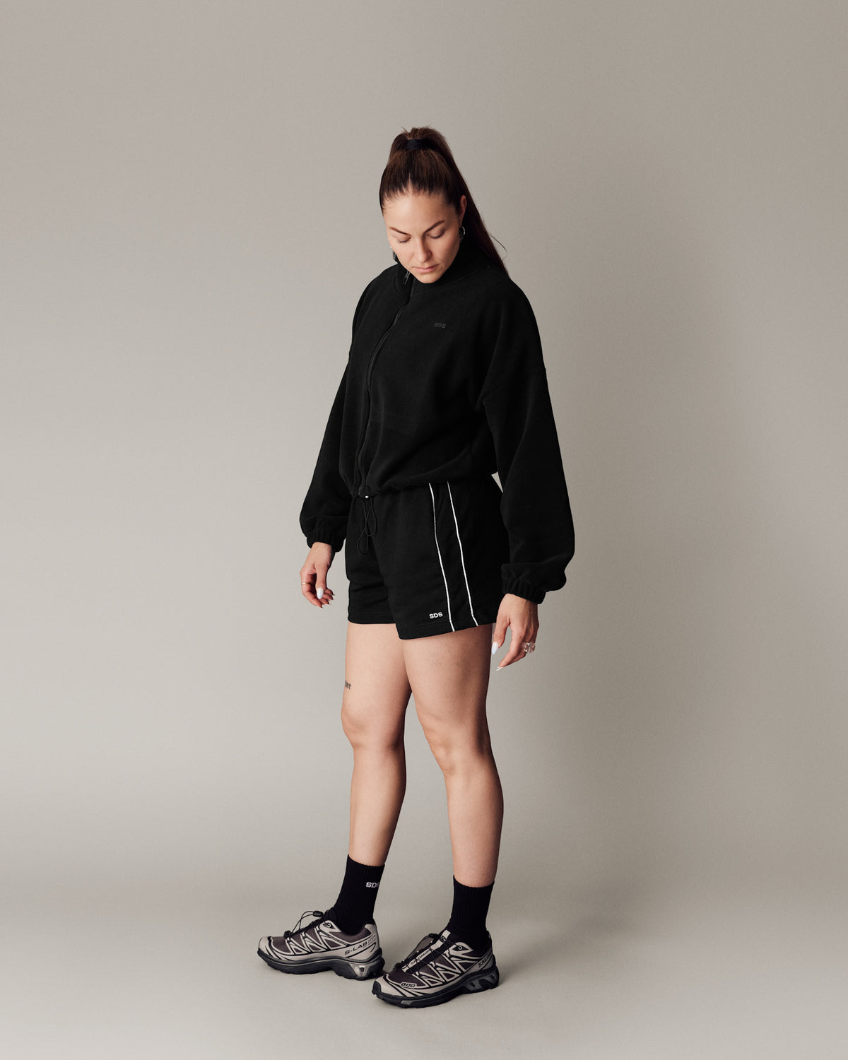 Soft Fleece Jacket -Black
