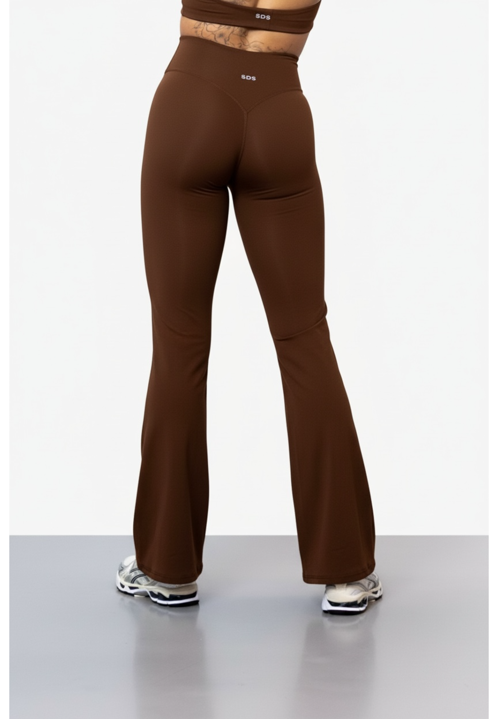 V2 Flare Leggings - Hidden Scrunch - Brown