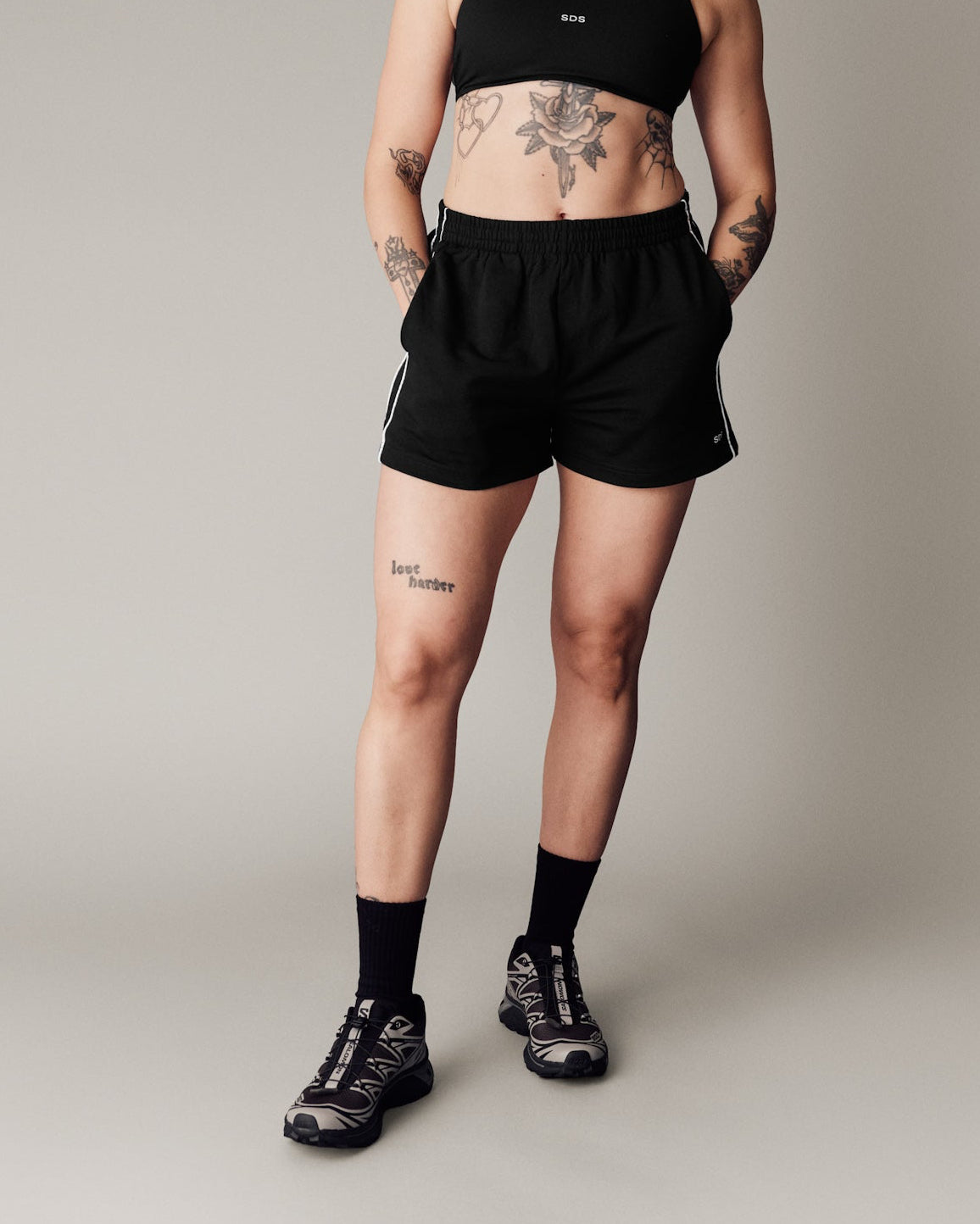Cotton Shorts - Black