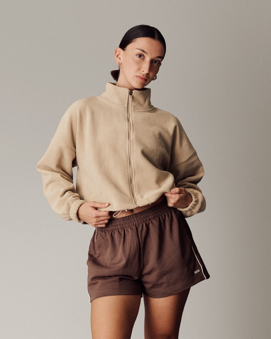 Soft Fleece Jacket - Beige