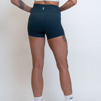 Classic Booty Shorts - Charcoal Blue