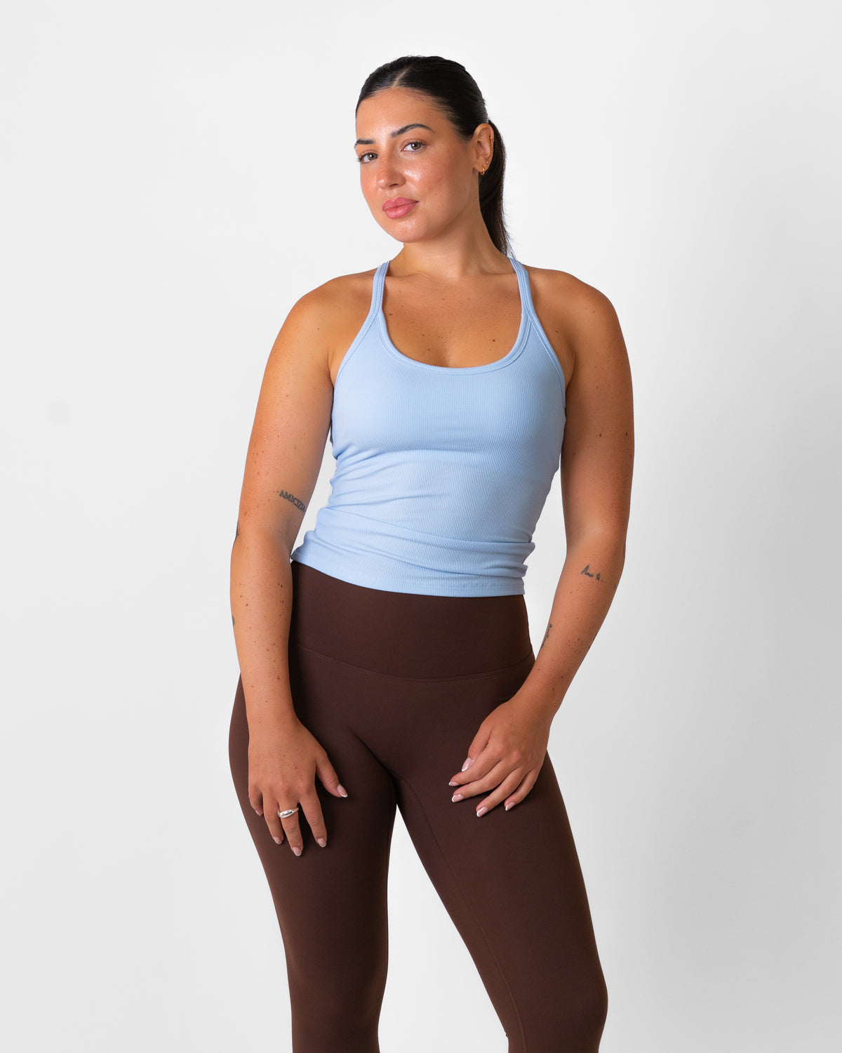 Racer Tank - basis Natural Fiber - Sky Blue (Coming Soon)