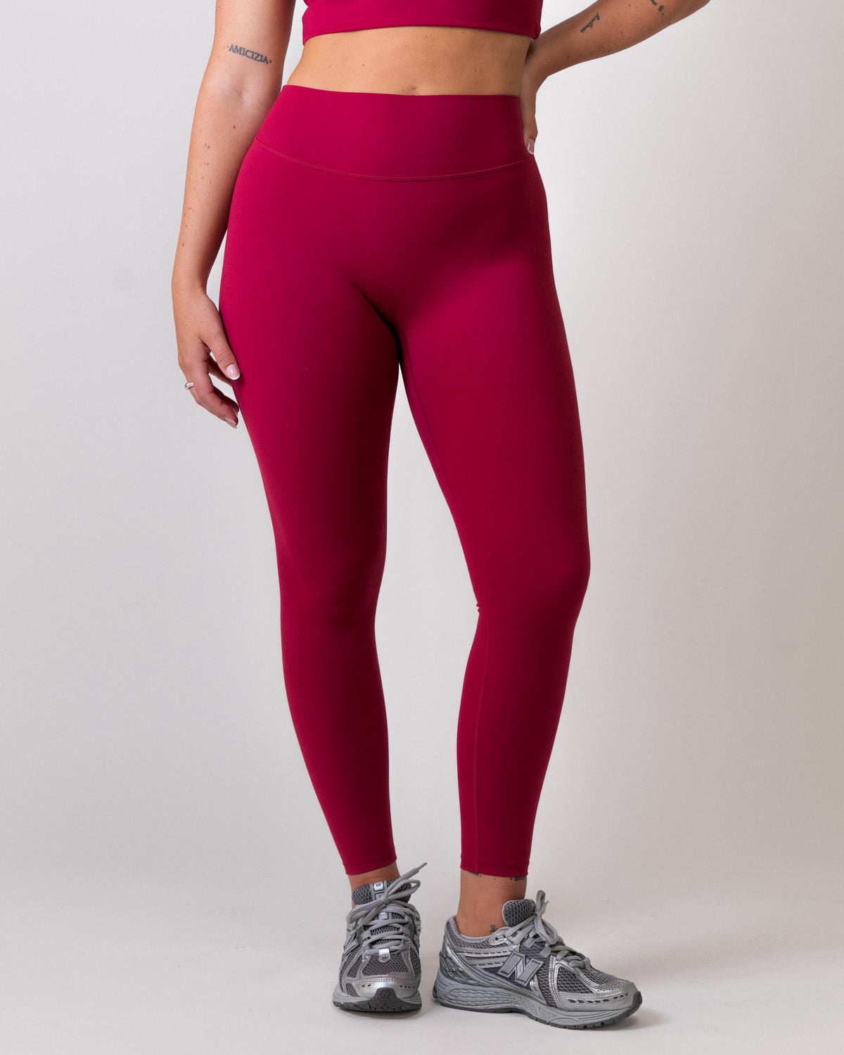 SculptFlex Leggings - Extra V-Shape High Waist - Red
