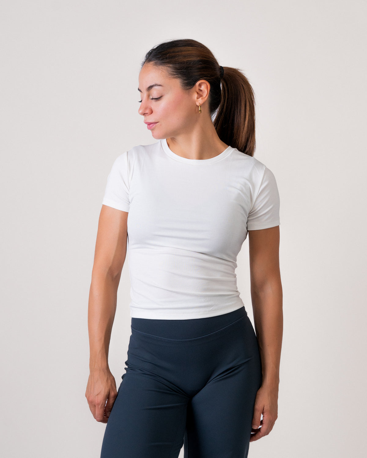 Short Sleeve Shirt - basis Lyocell - White