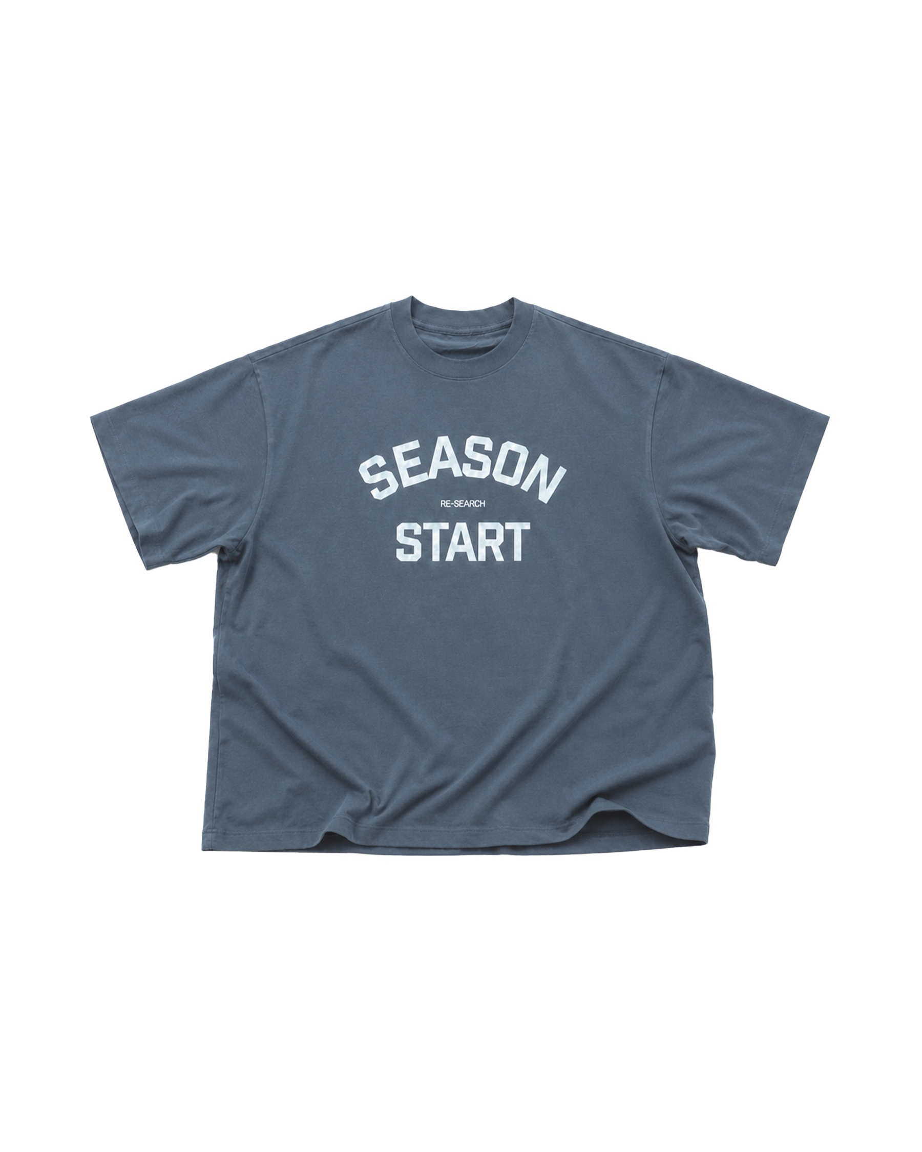 Season Start Heavyweight T - Faded Blue