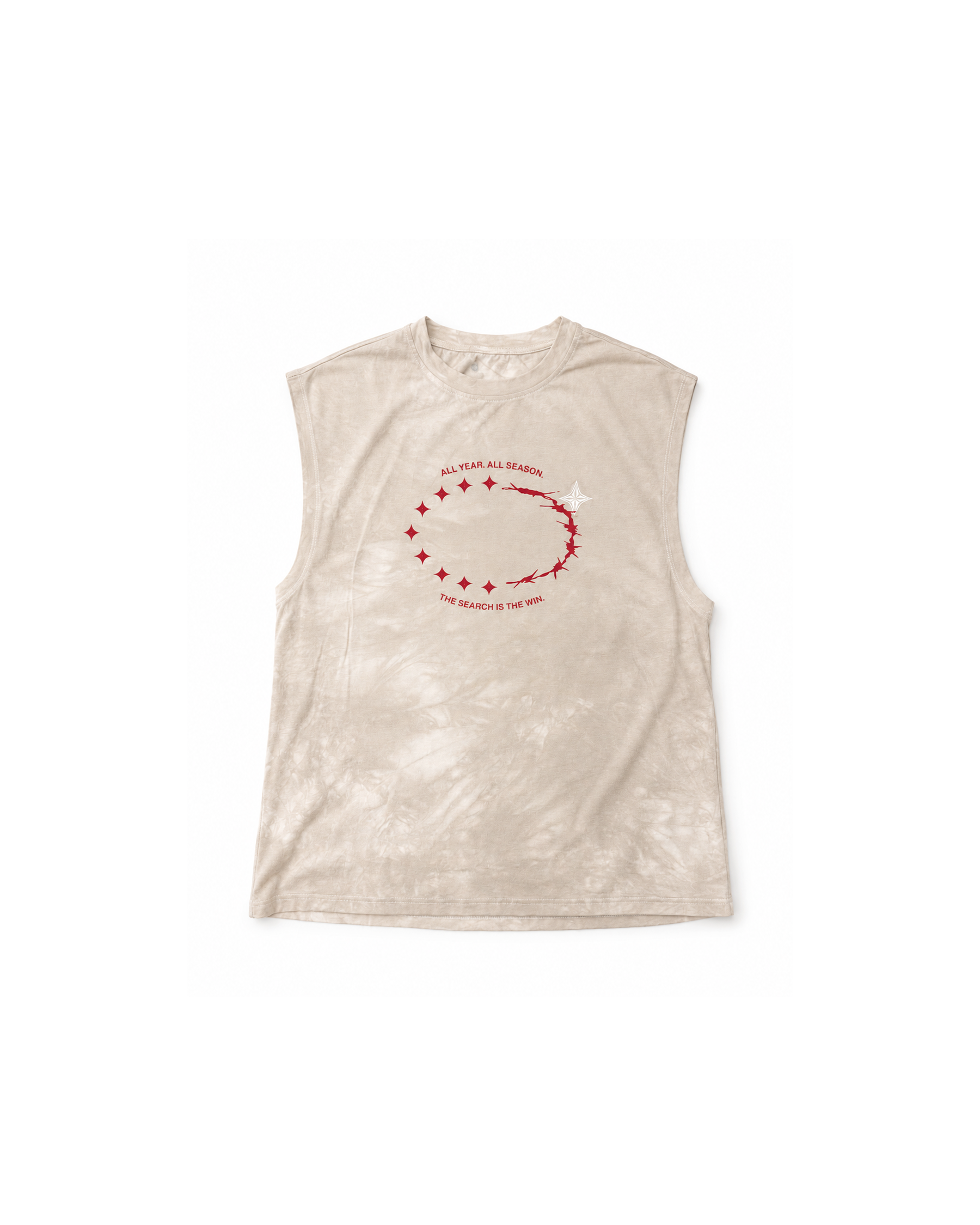 Muscle Tank - Natural Dye (Beige Red)