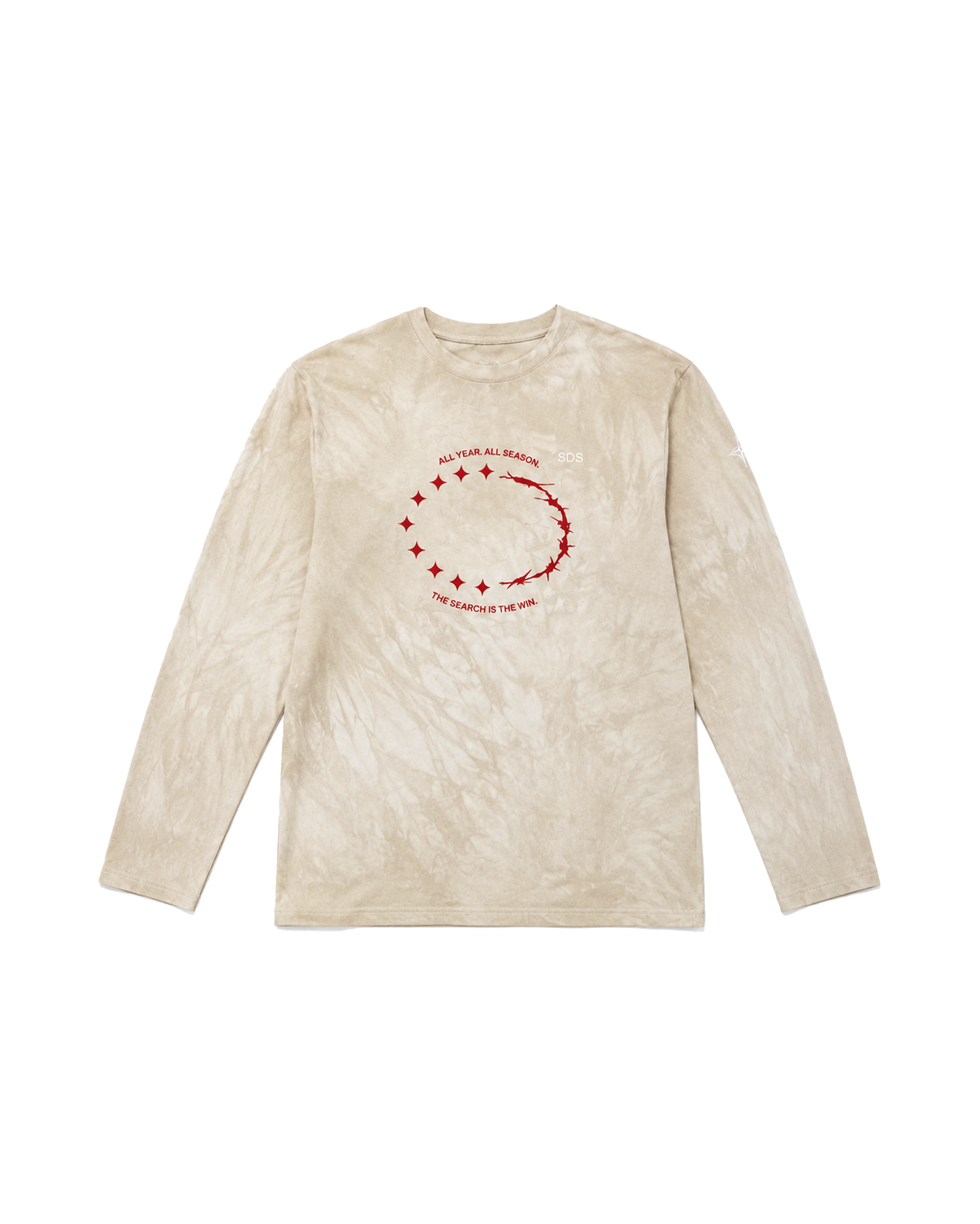 Essential Long Sleeve - Natural Dye (Beige and Red)