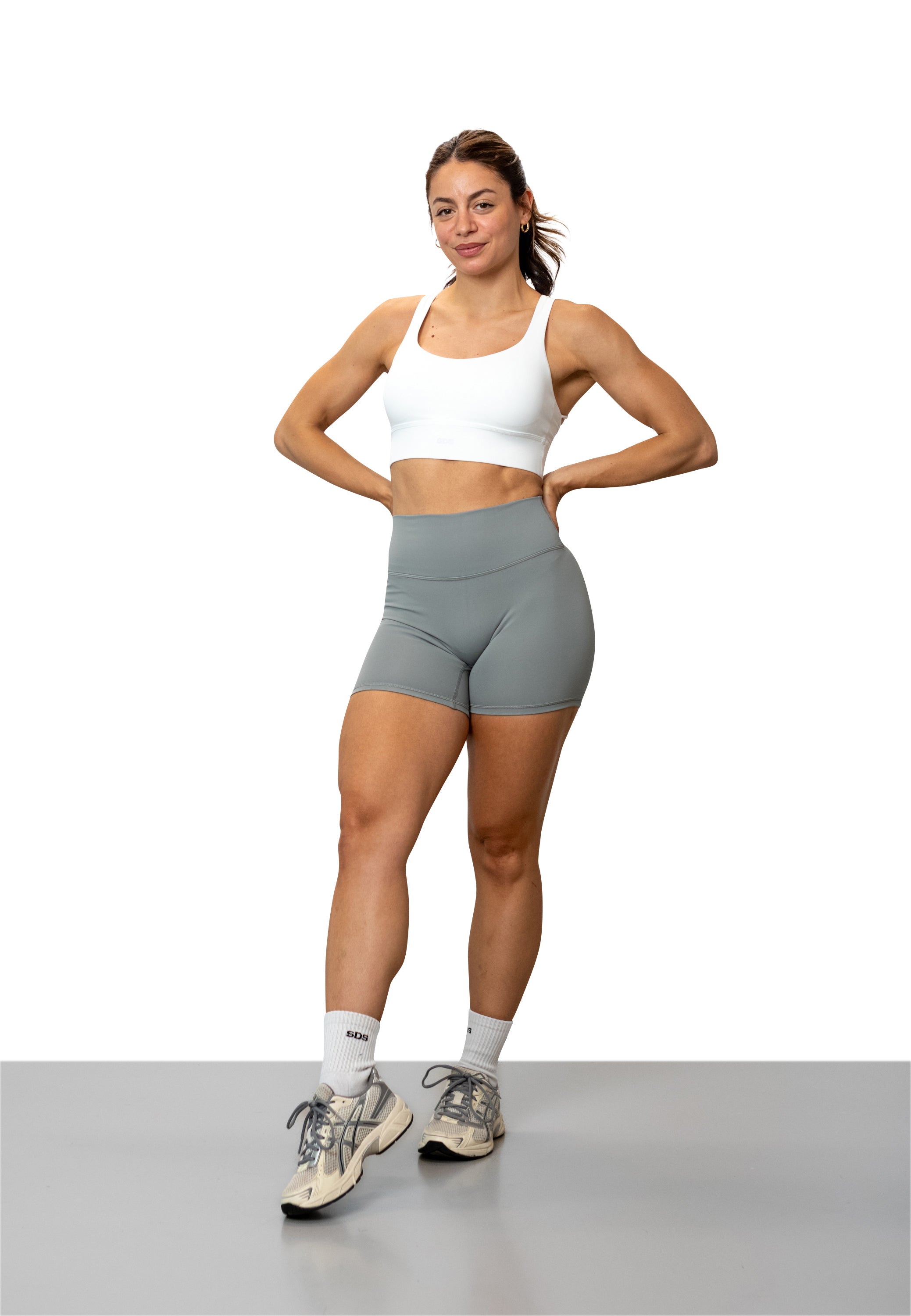 Criss Cross Bra - Strong Support - White