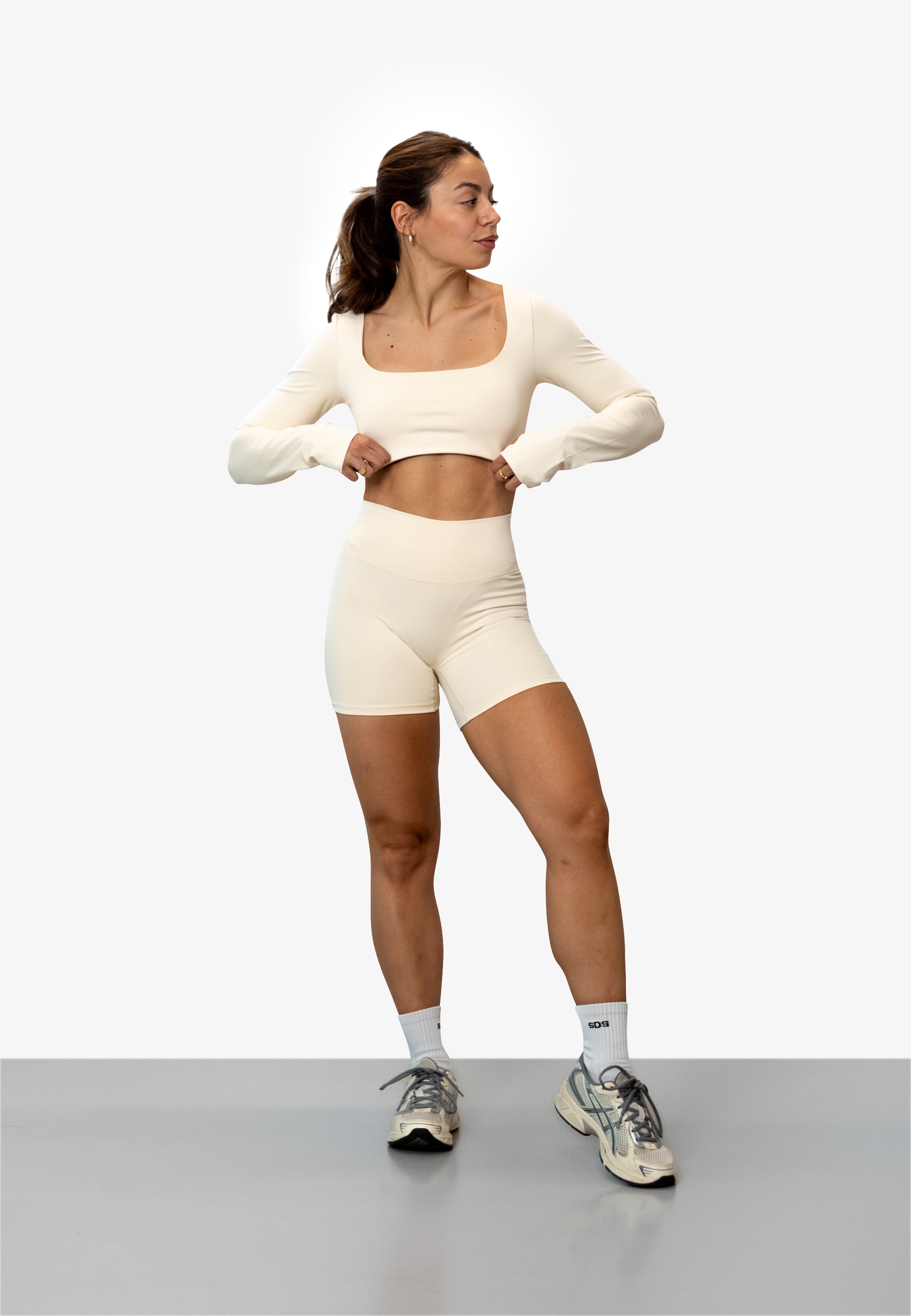 Cropped Long Sleeve - Buttercream