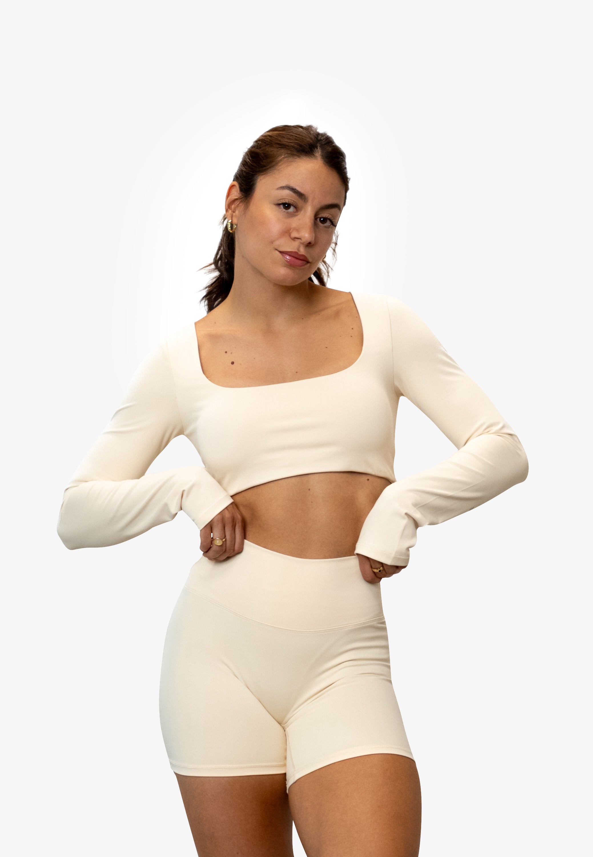 Cropped Long Sleeve - Buttercream