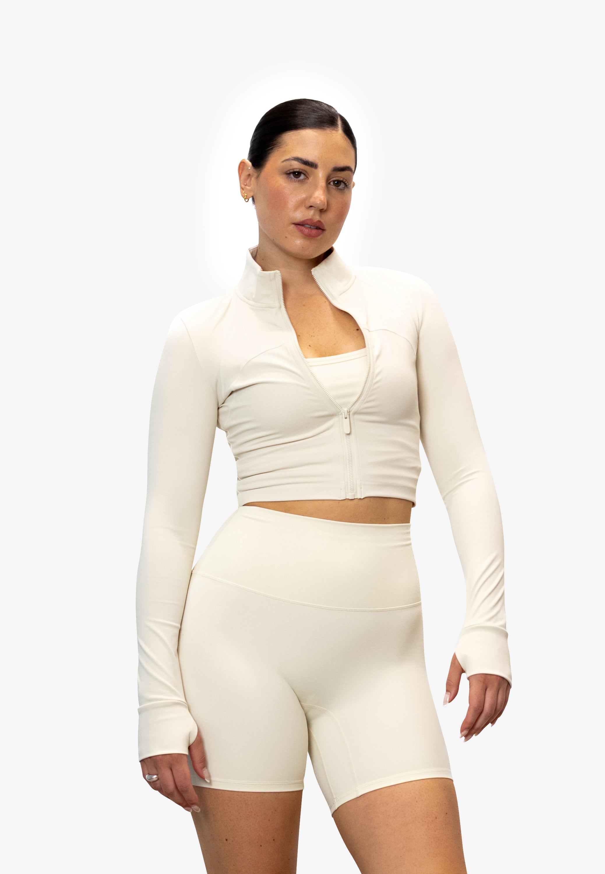 Performance Zip Jacket - Meringue