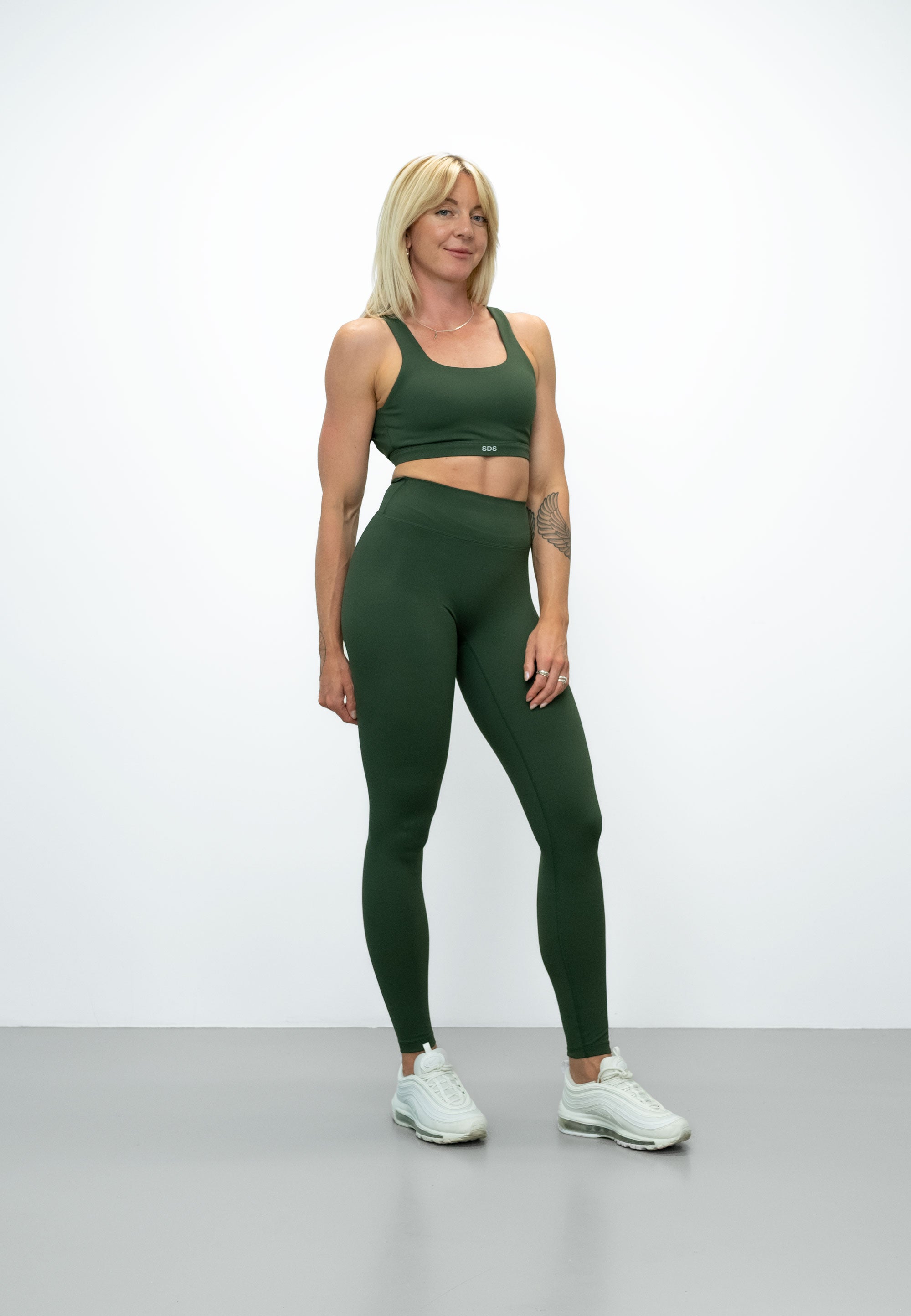 Luxe Tights- Full Length- Impact Fabric - Ever Green