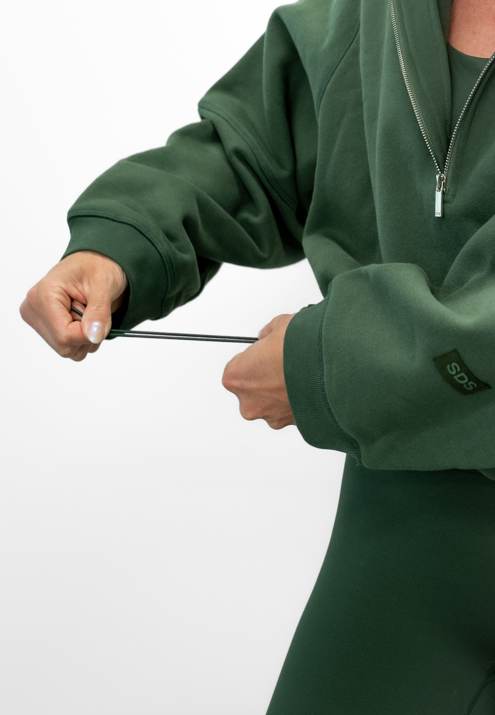 Half Zip Pullover - Ever Green