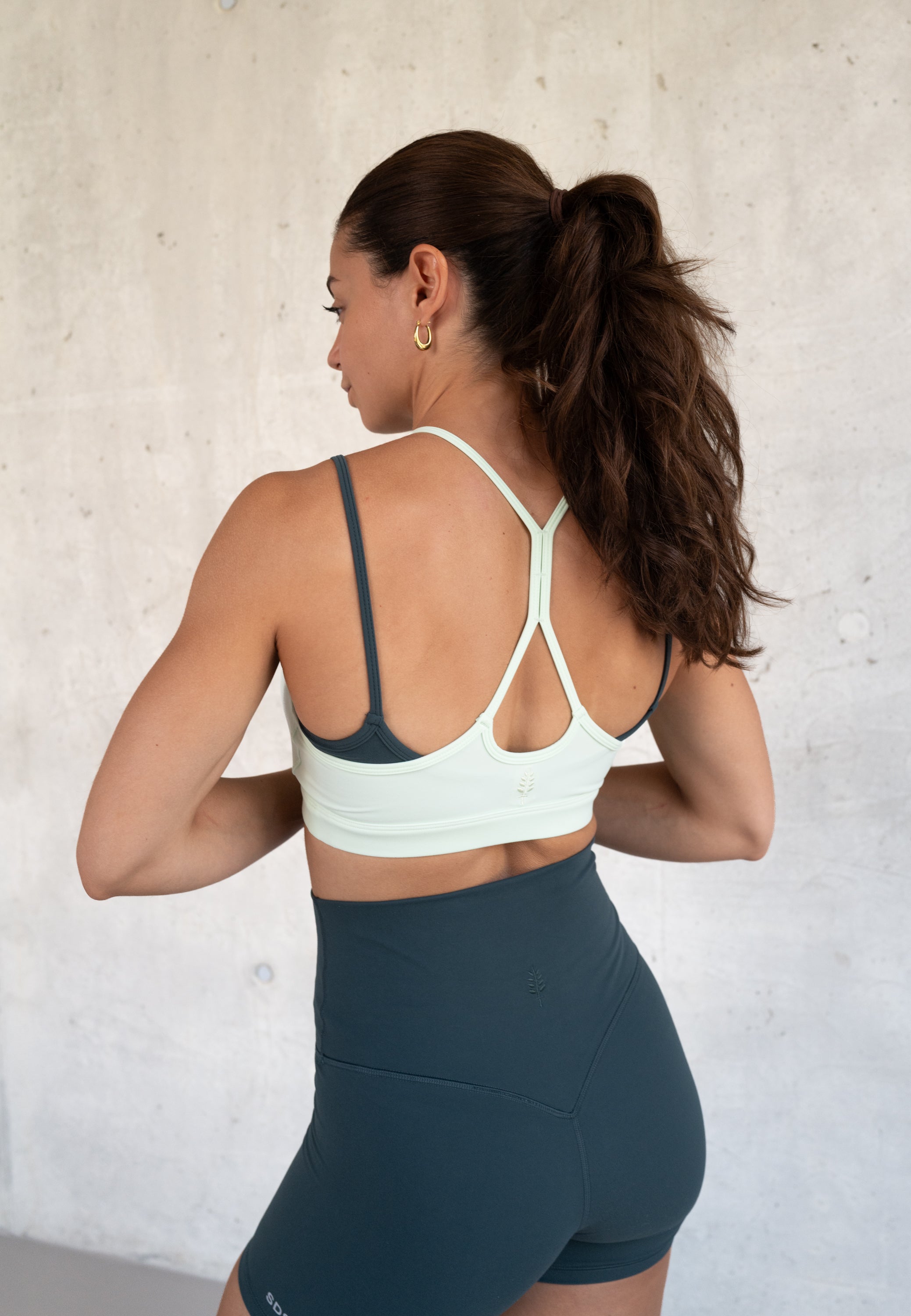 Double HN Bra Racer Back - Soft Lime - SculptFlex