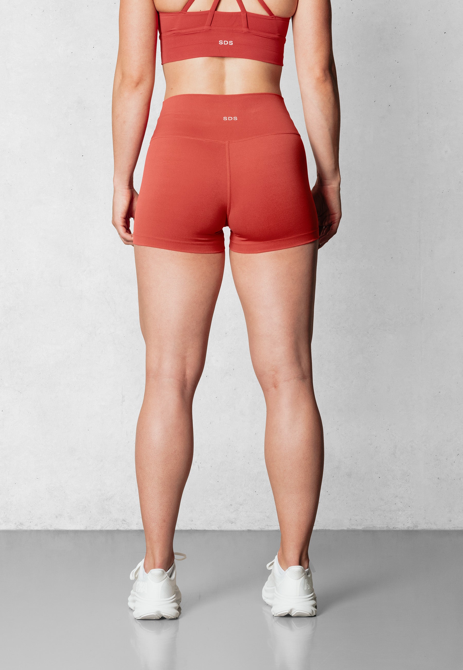 Performance Booty Shorts - Retro Red