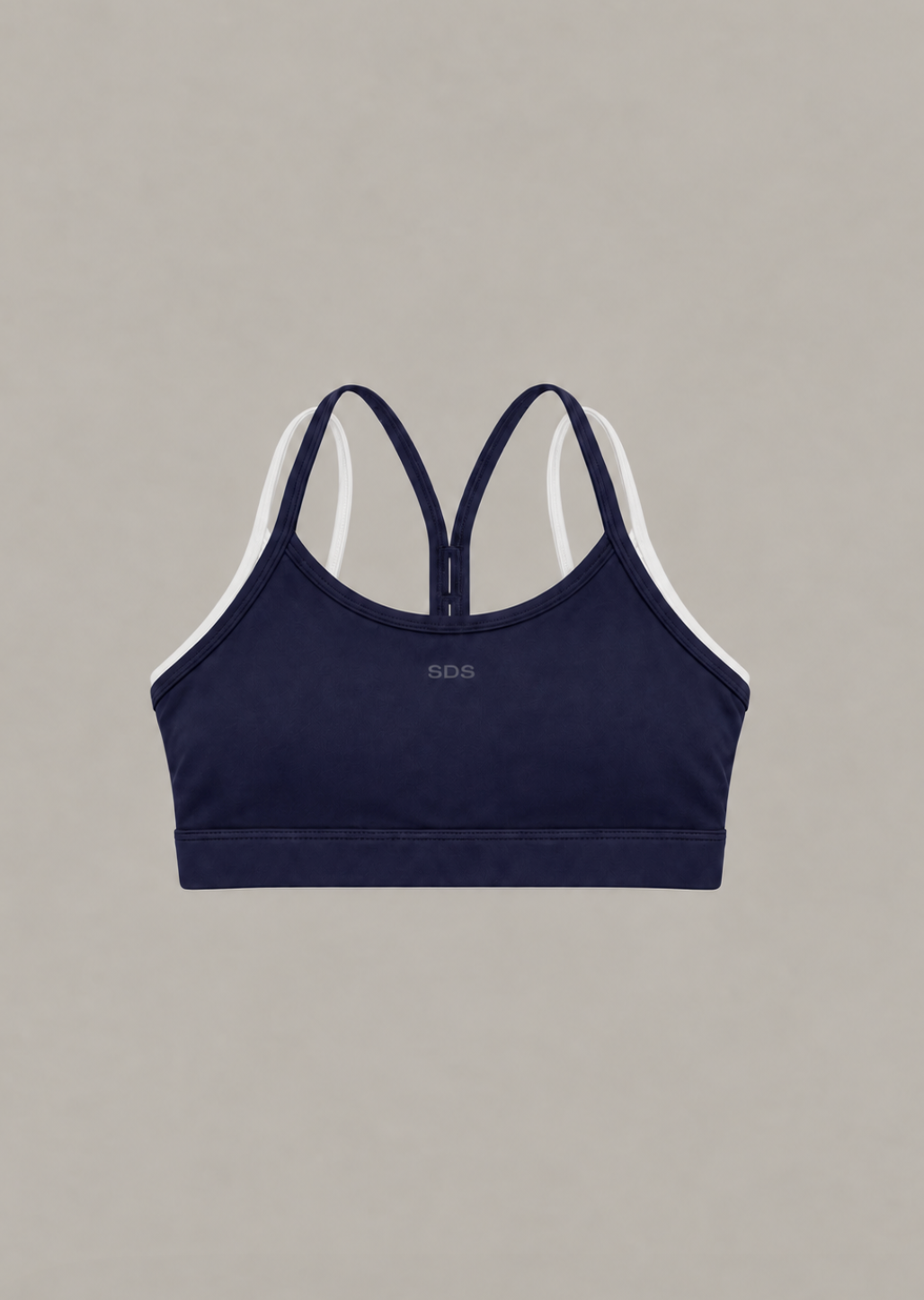 Double Layer Racer Back Bra - Navy Blue- White - SculptFlex (Coming Soon)