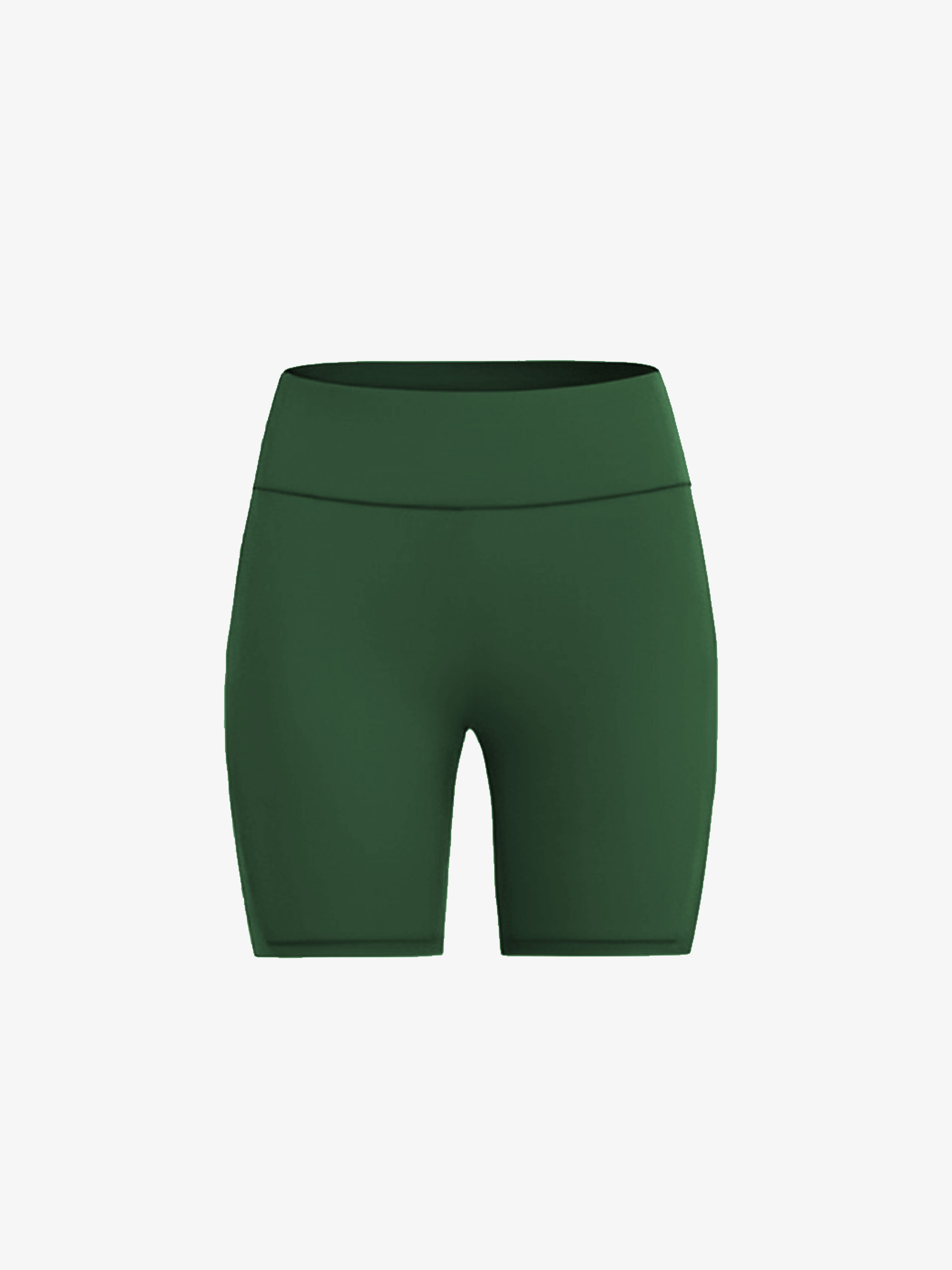 Luxe Impact Biker Shorts - Ever Green