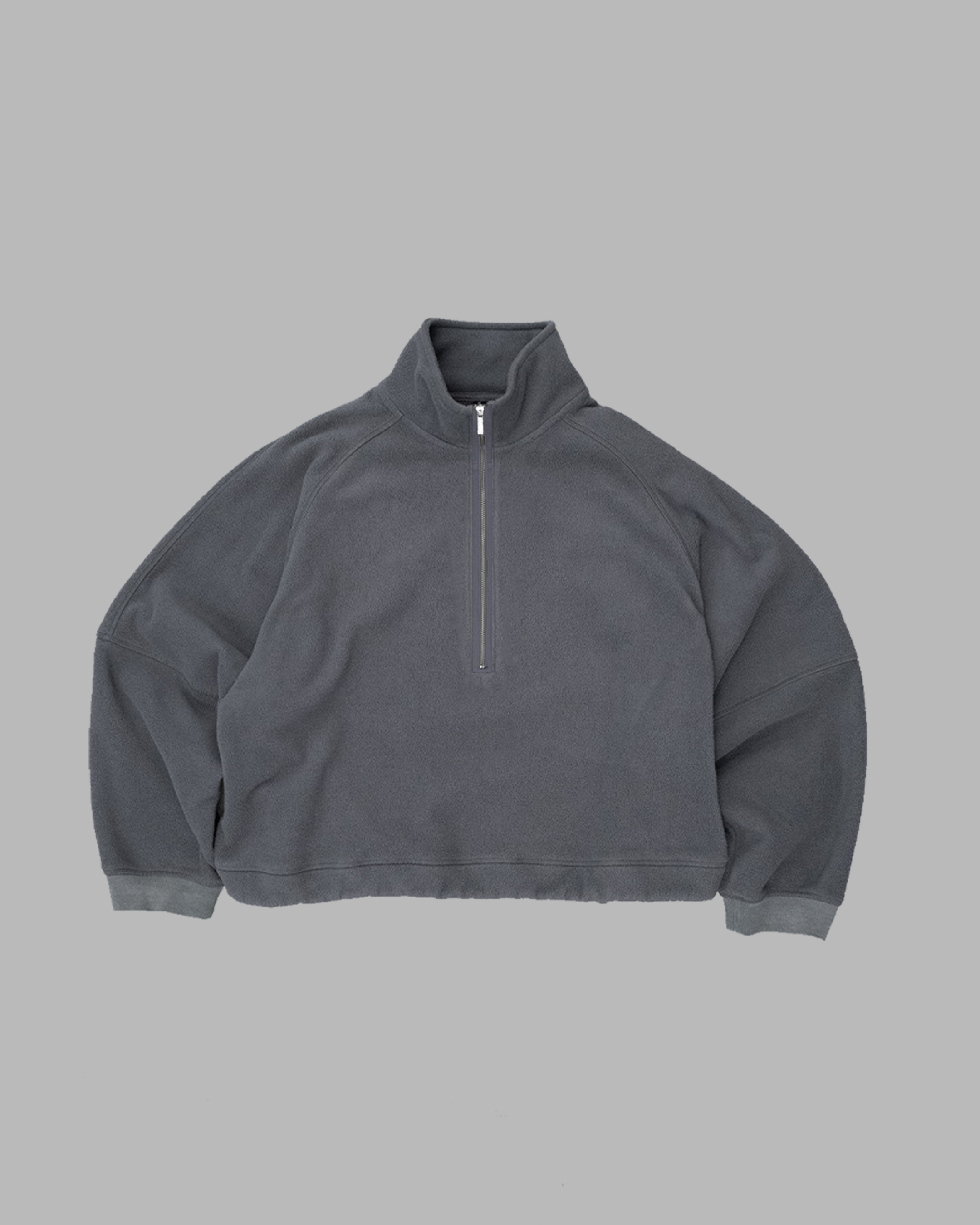 Half Zip Fleece Pullover - Deep Grey