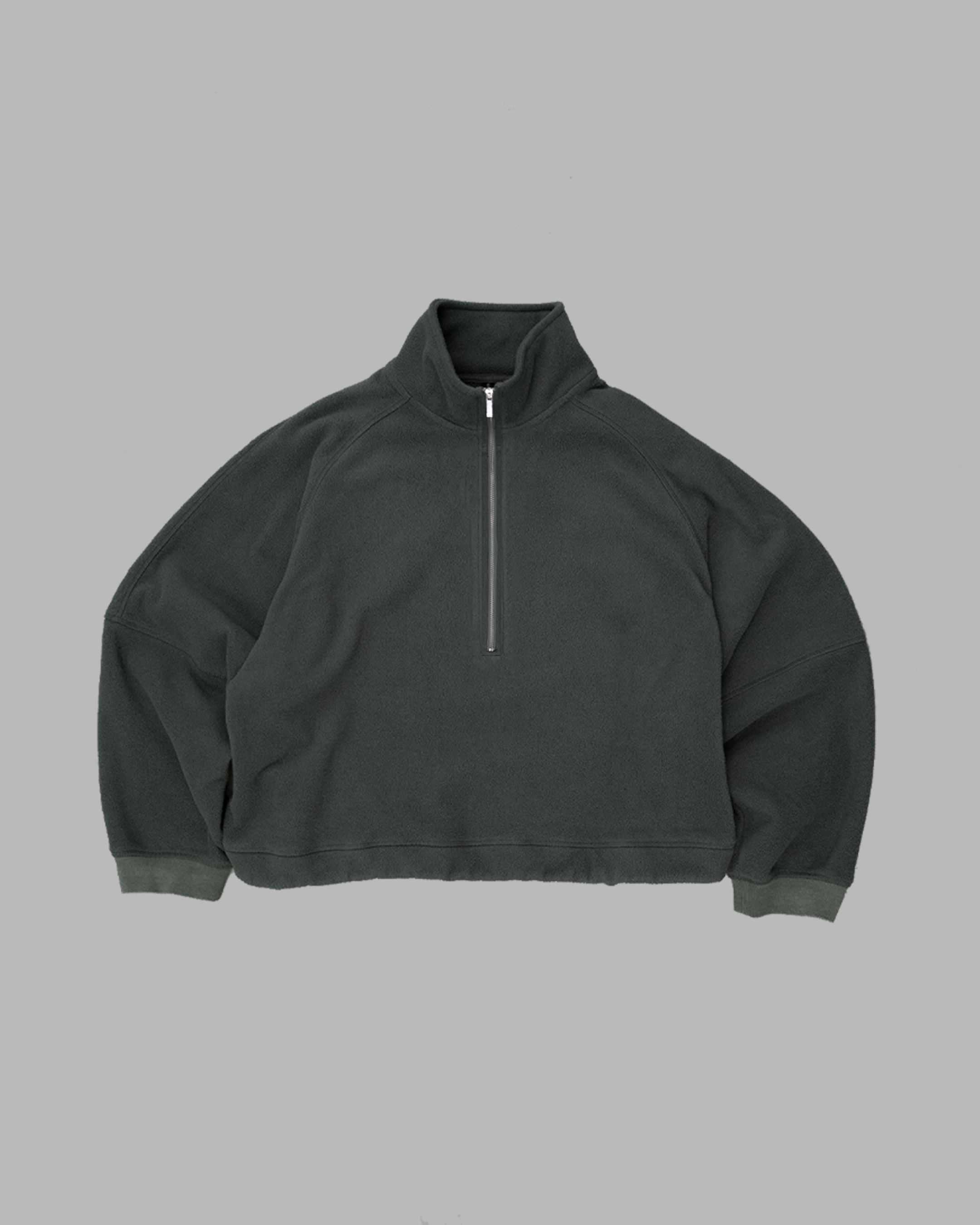 Half Zip Fleece Pullover - Stone Green