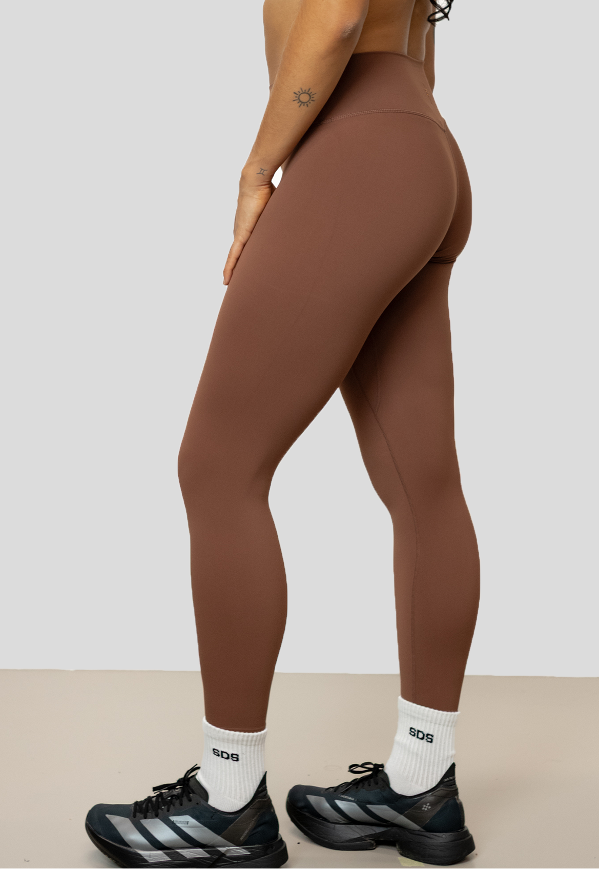Classic Tights V2 - mid waist - Toffee Brown
