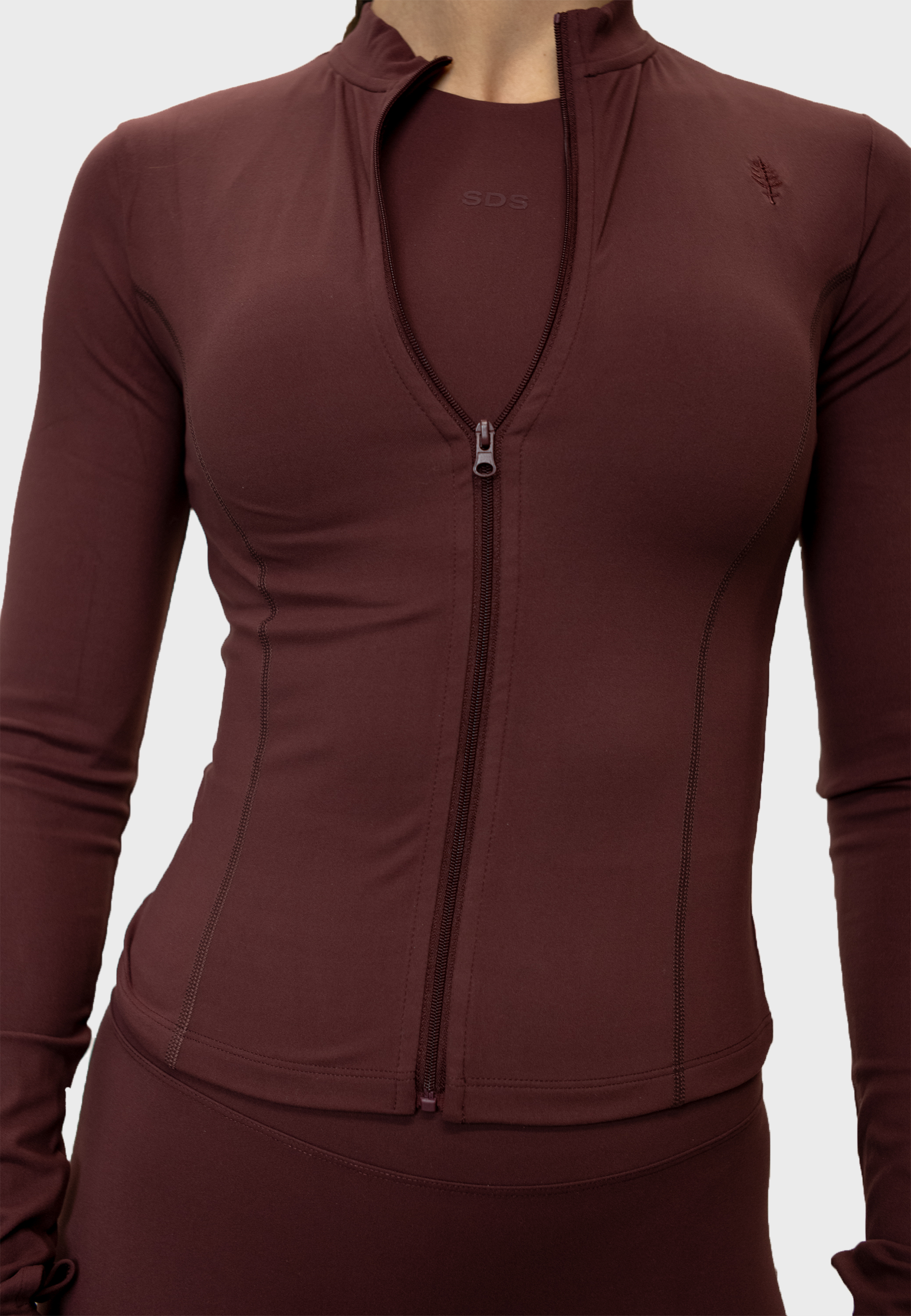 Zip Jacket Full Length V3 - Red Brown
