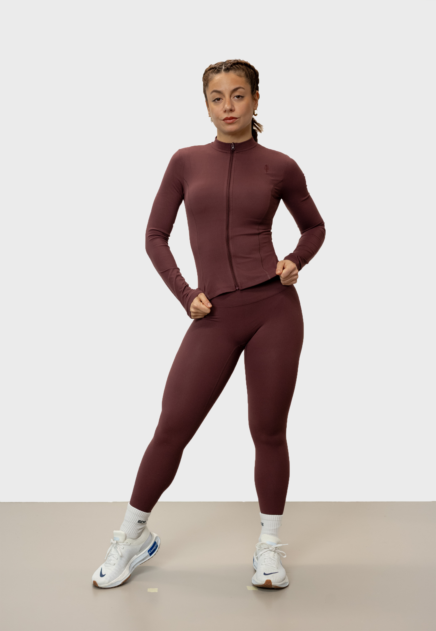 Zip Jacket Full Length V3 - Red Brown