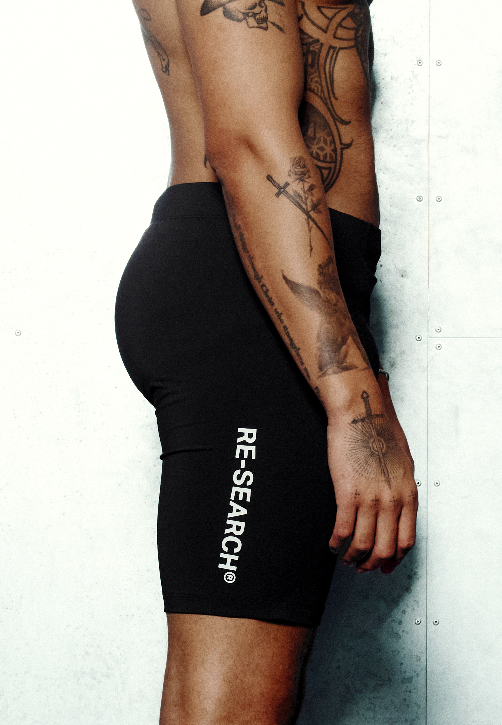 Kurze Leggings - Schwarz