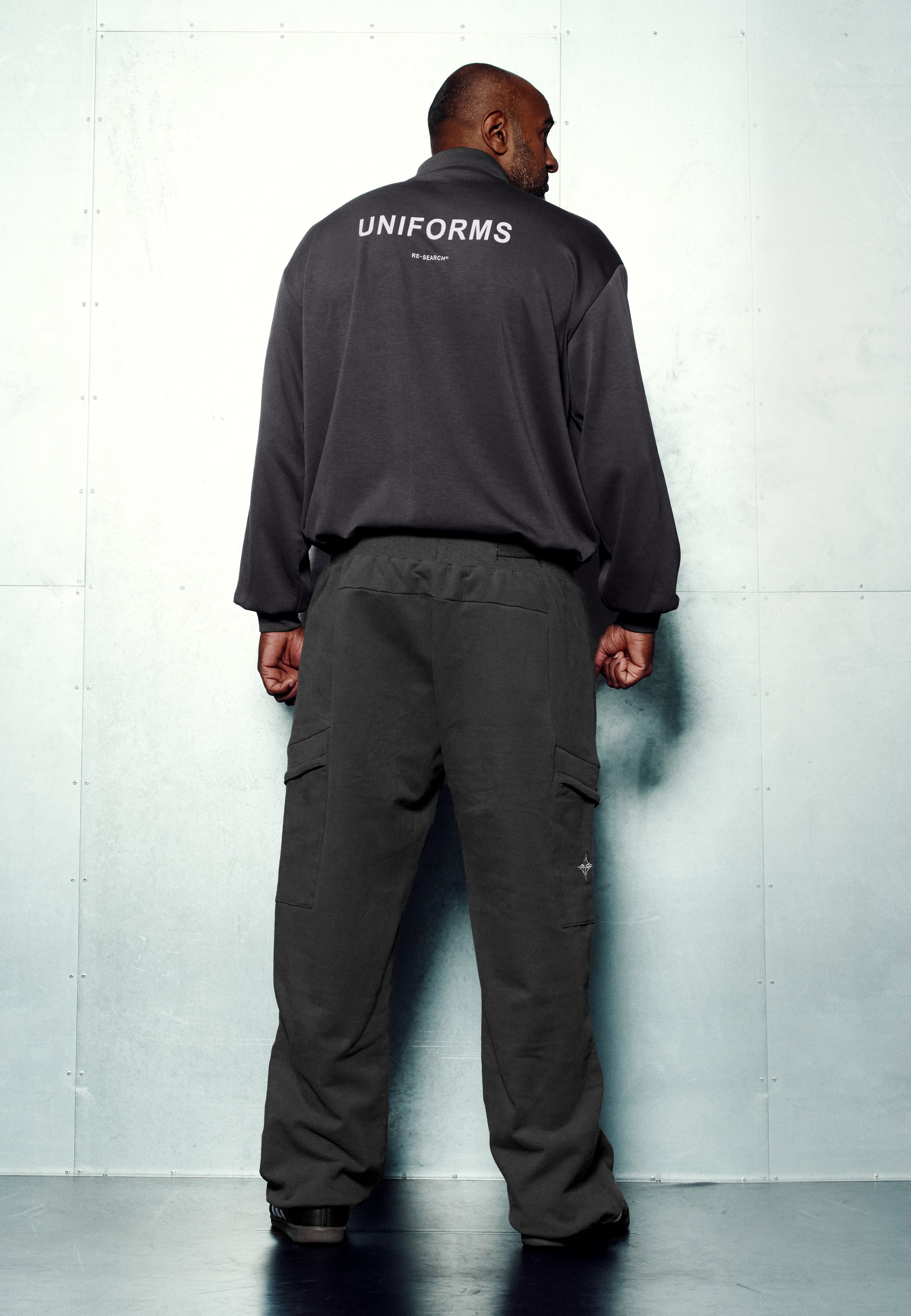 Pullover Motocross Schnitt - Grau