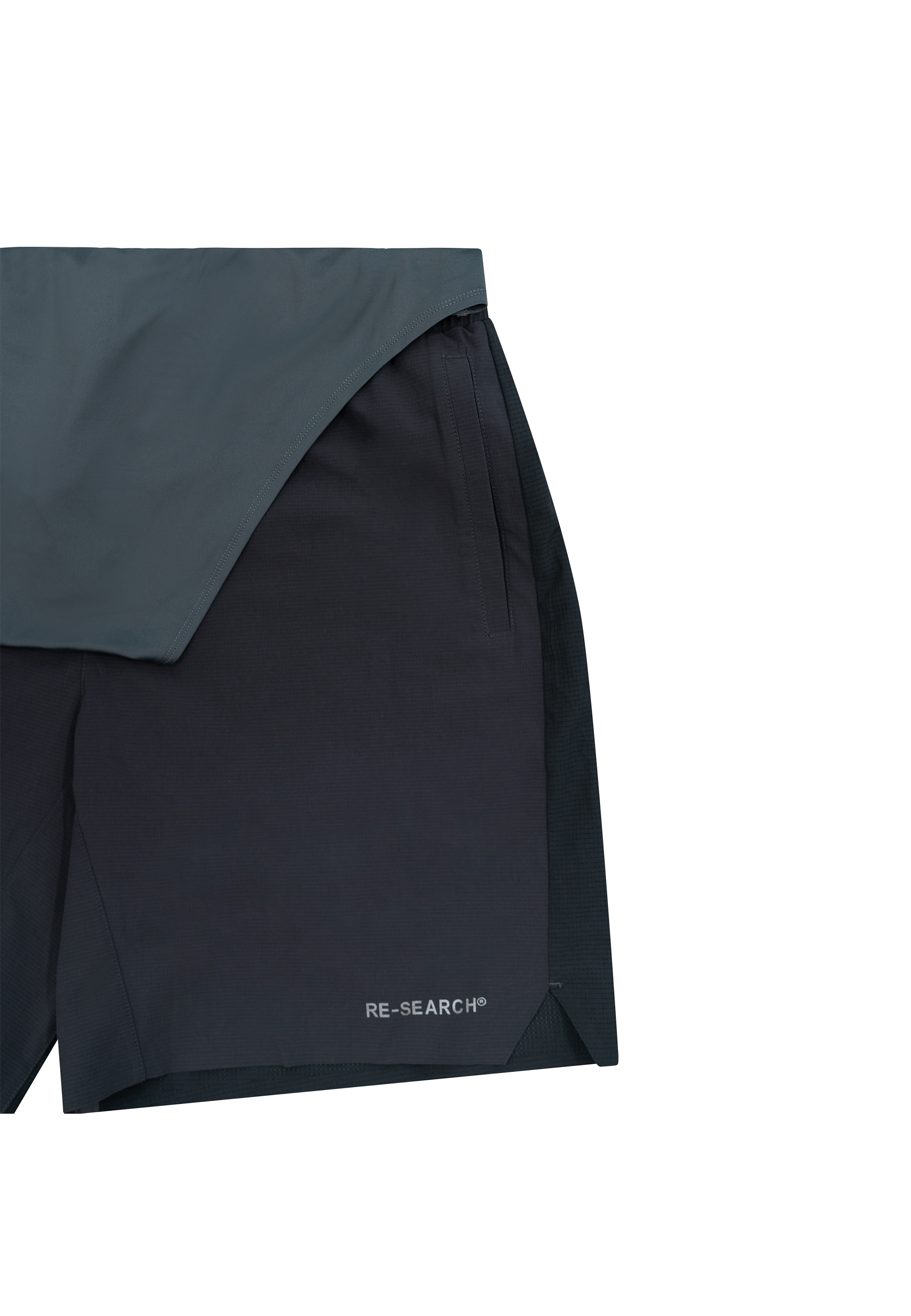 Hybrid Run Shorts - Grau