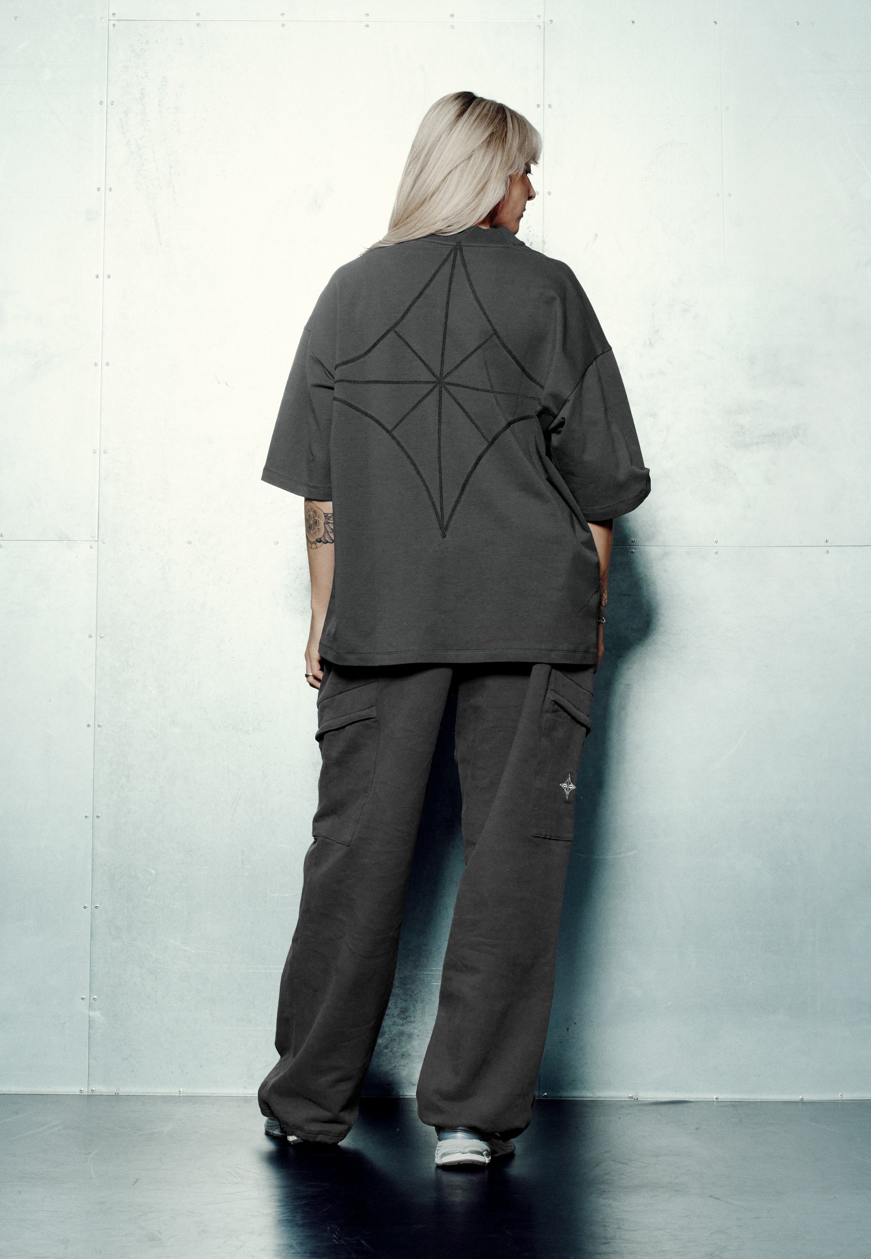 Signature Oversized T - Grau