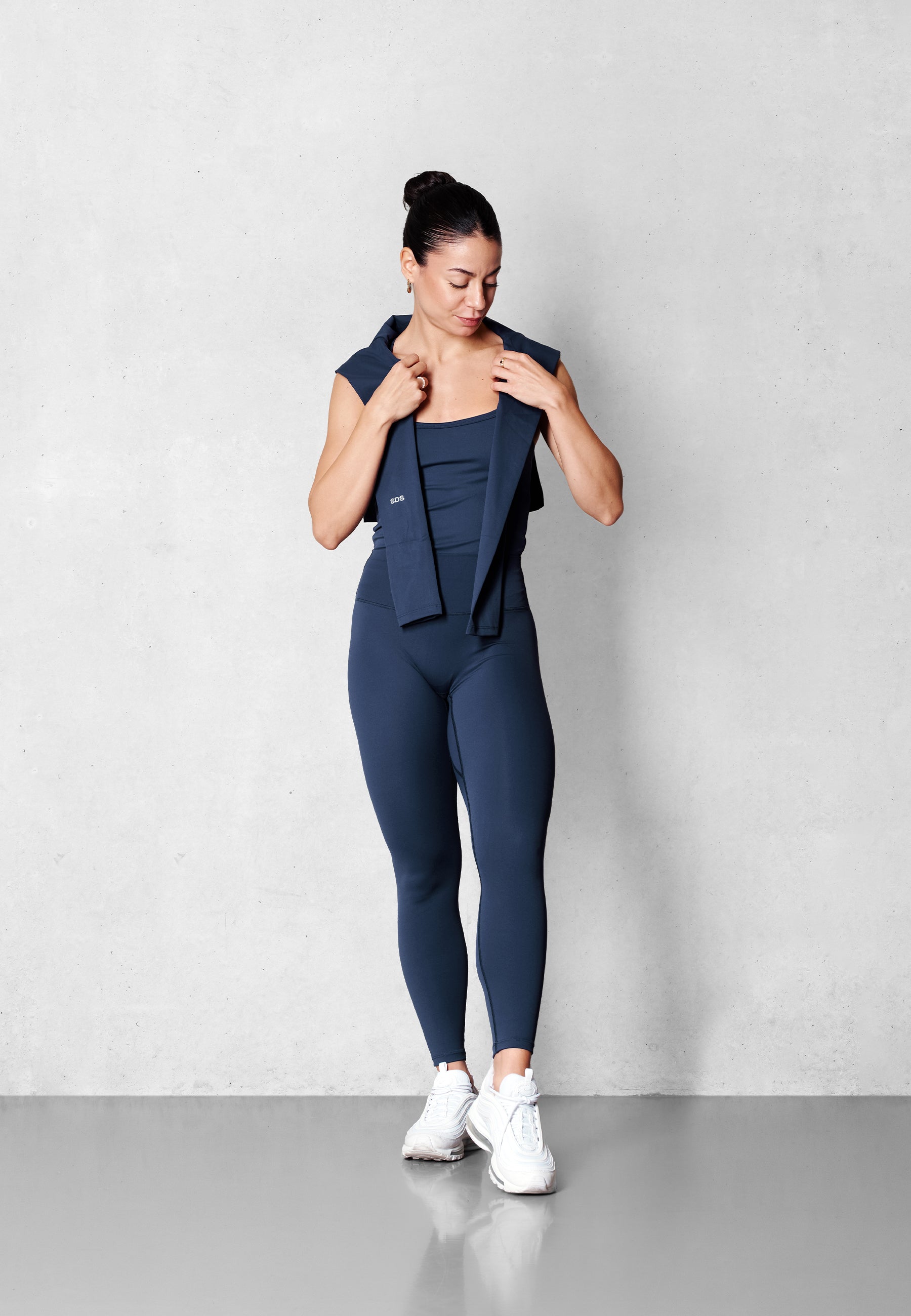 Diamant-Tank - Dunkles Teeblau
