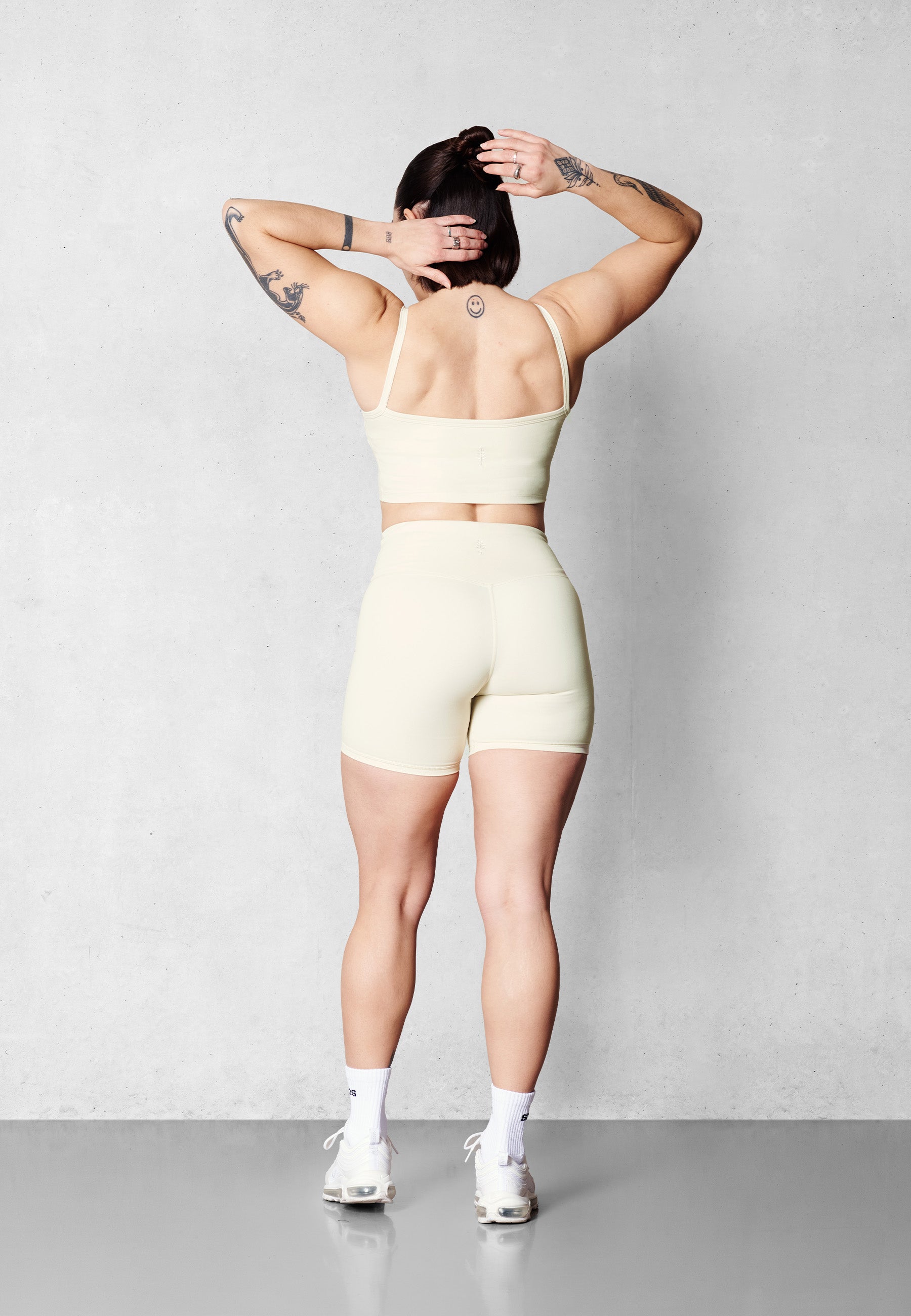 Biker Shorts mittlere Länge V3 - Meringue