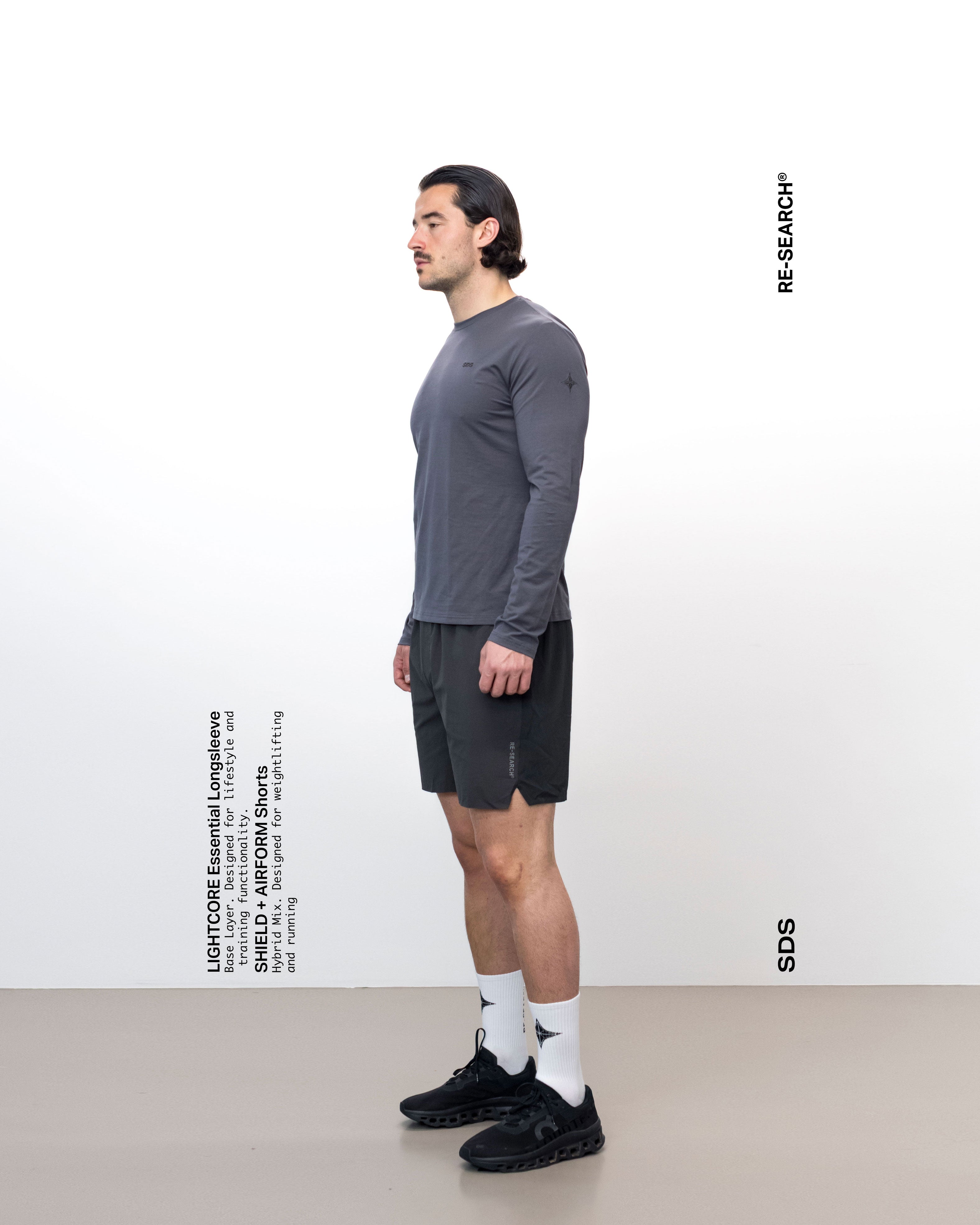 Hybrid Shield Shorts - Grau