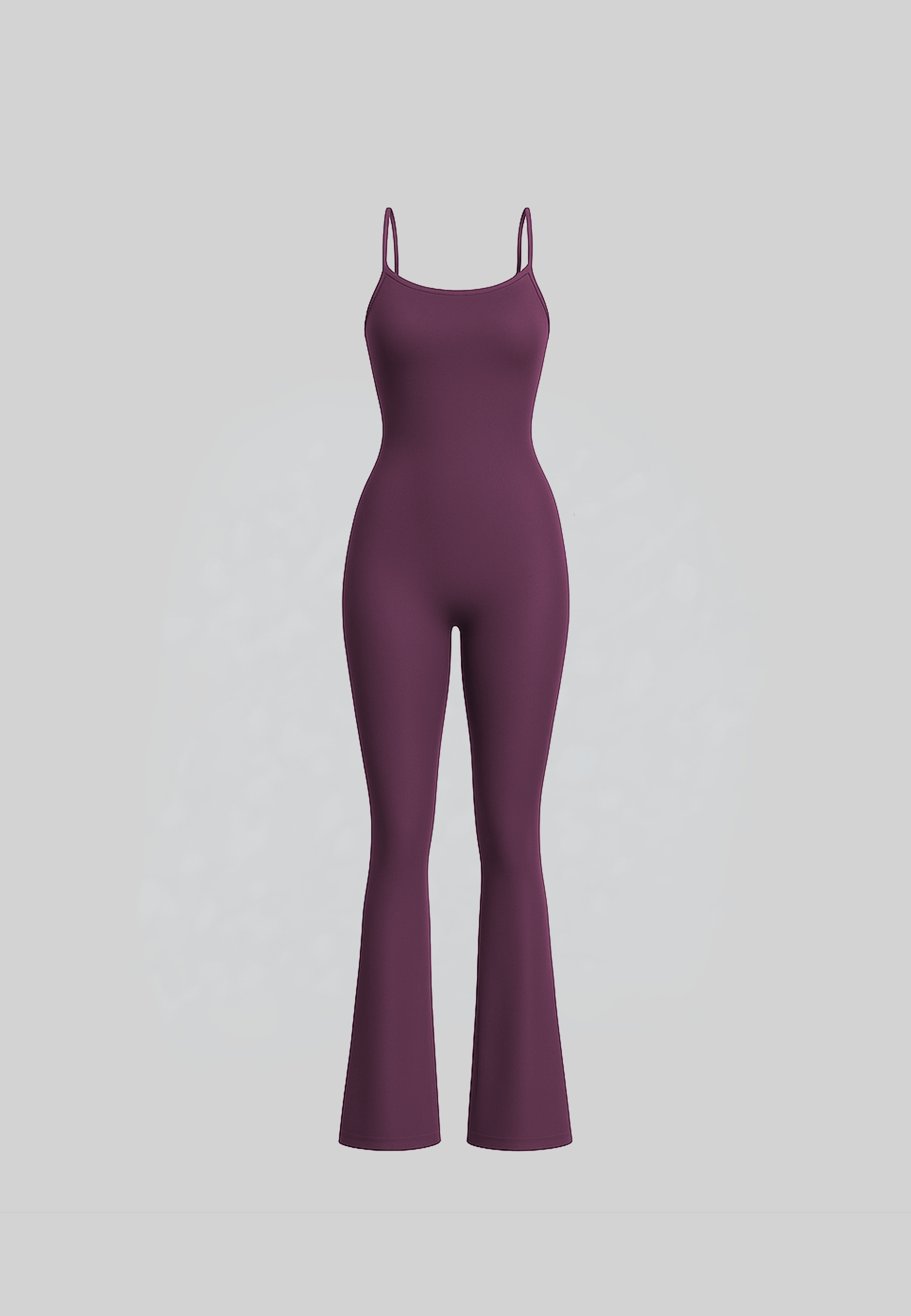 Flare Jumpsuit - Deep Berry