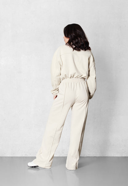 Veste de pull cropped - Beige