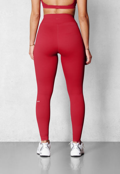 Collant Luxe - Longueur totale - Tissu Impact - Rouge épicé