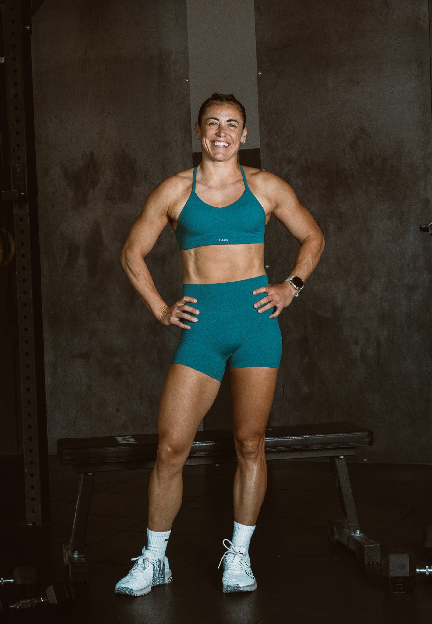 Soutien-gorge croisé Hybrid - Vert émeraude